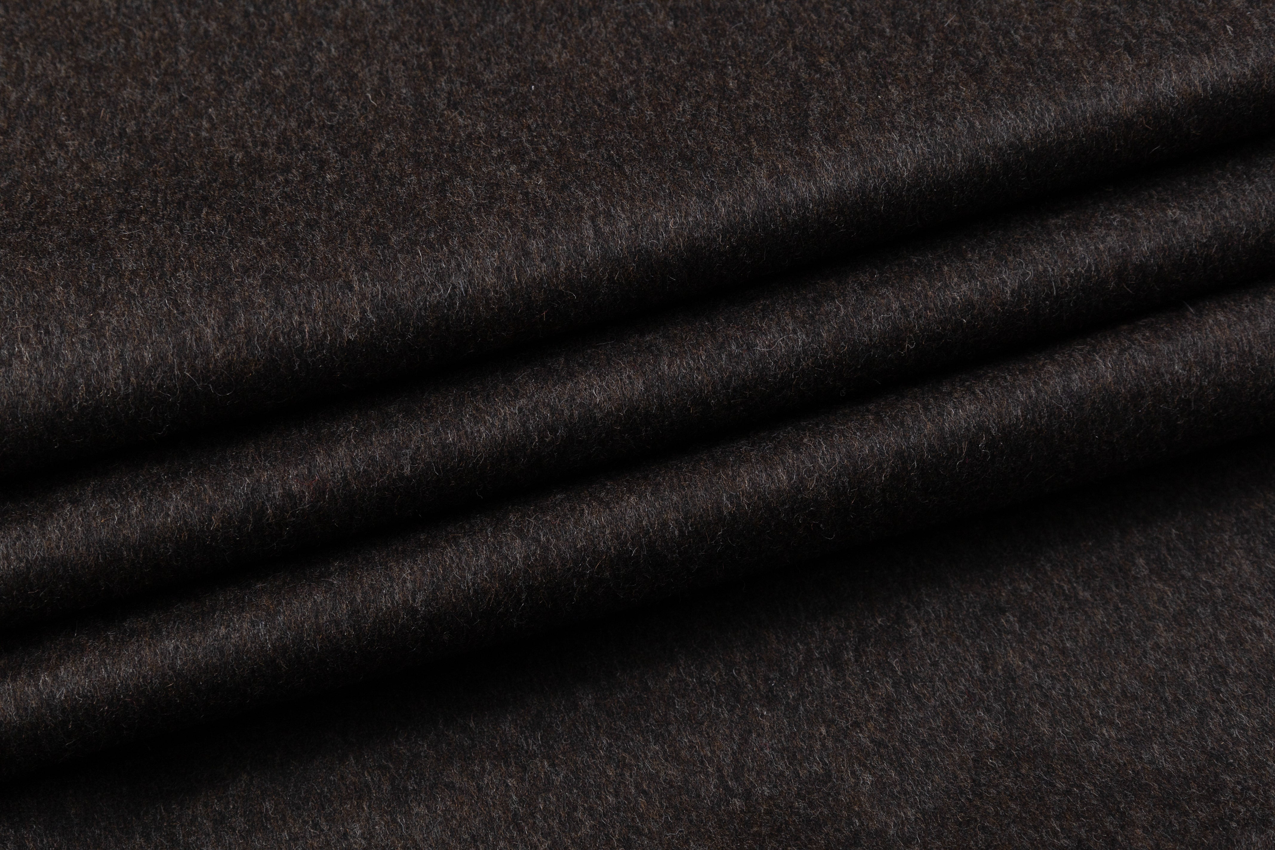 Italian Alpaca Wool Coating - Brown