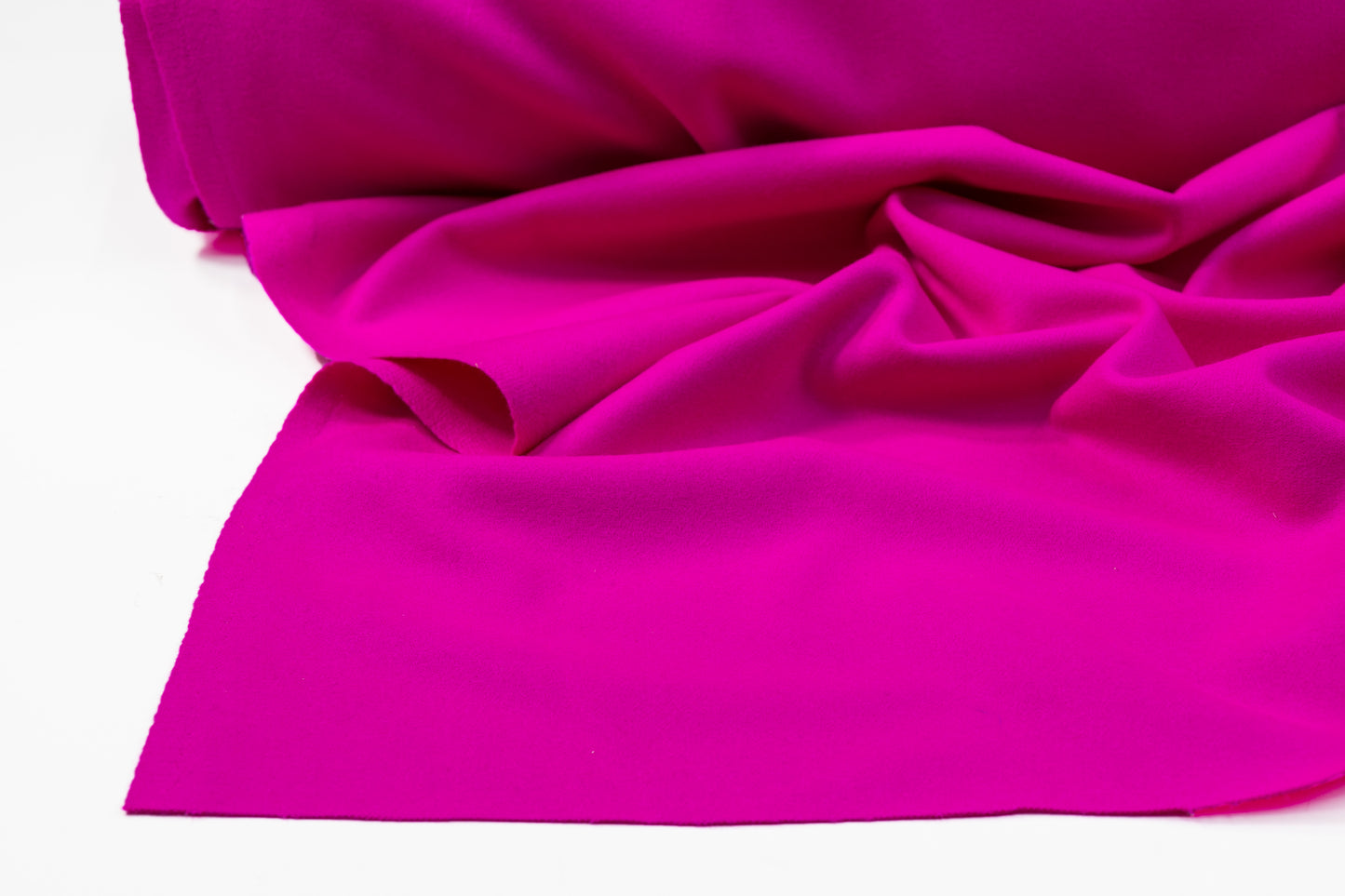 Solid Italian Wool Coating - Magenta