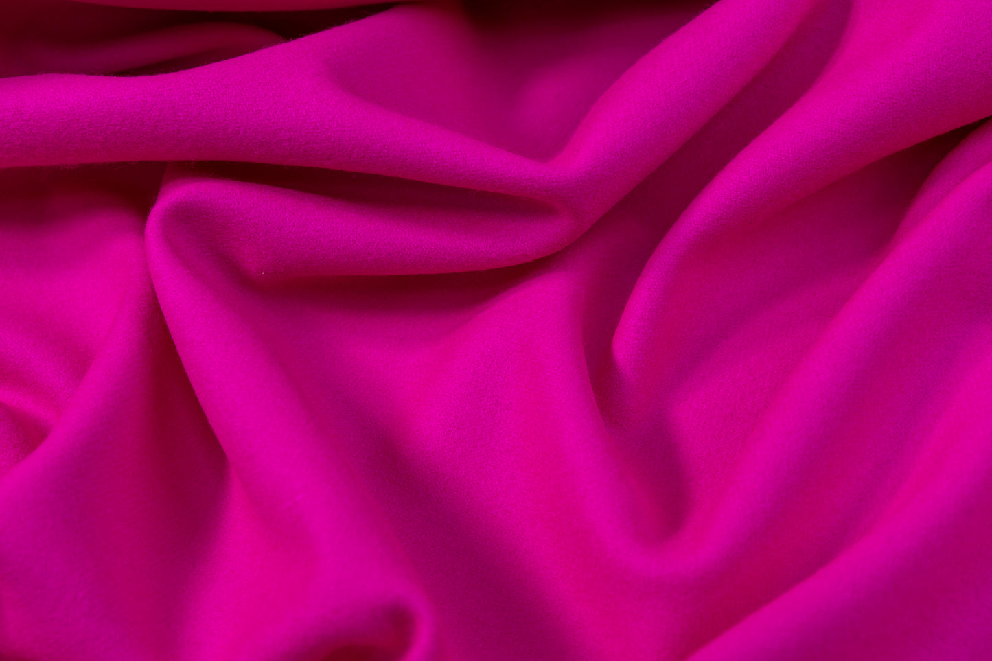 Solid Italian Wool Coating - Magenta