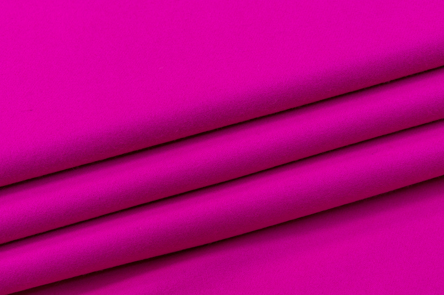 Solid Italian Wool Coating - Magenta
