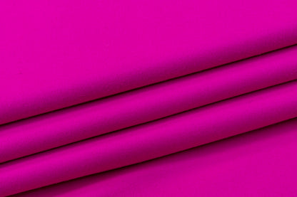 Solid Italian Wool Coating - Magenta