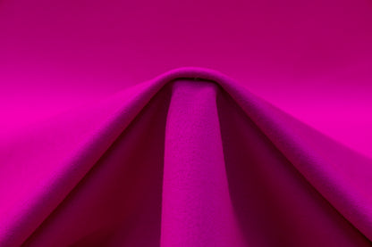 Solid Italian Wool Coating - Magenta