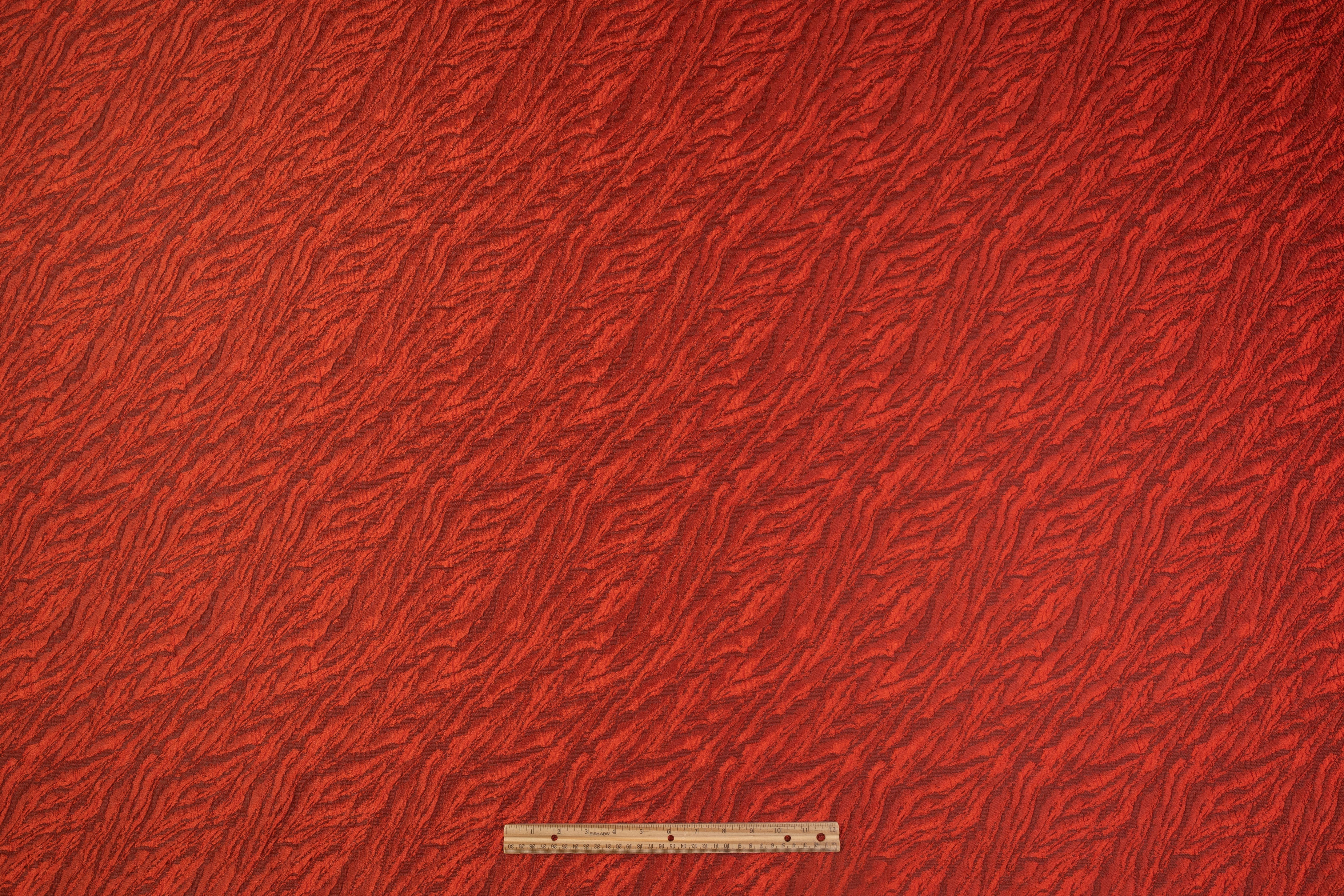 Cloqué Brocade - Burnt Orange