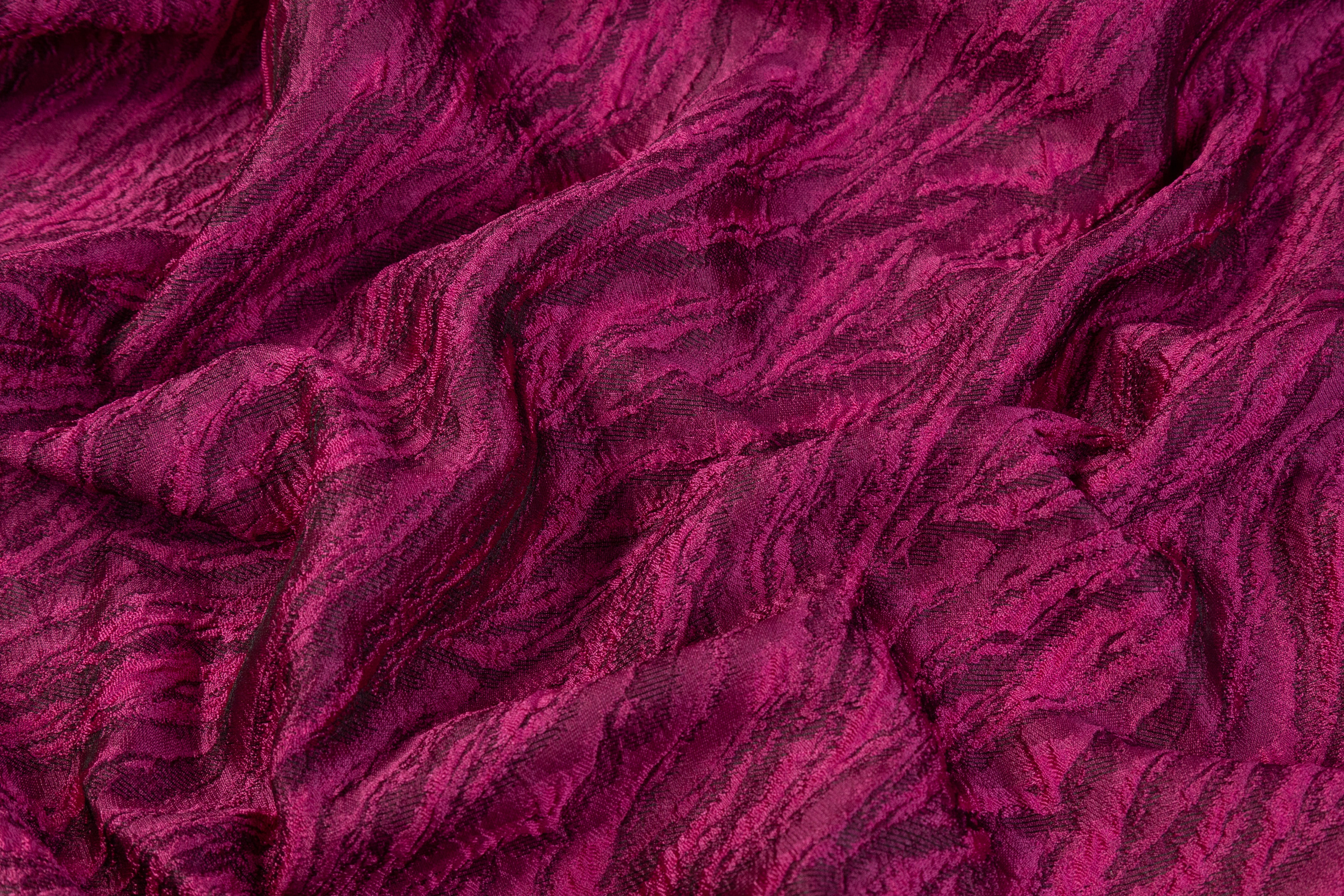 Cloqué Brocade - Fuchsia