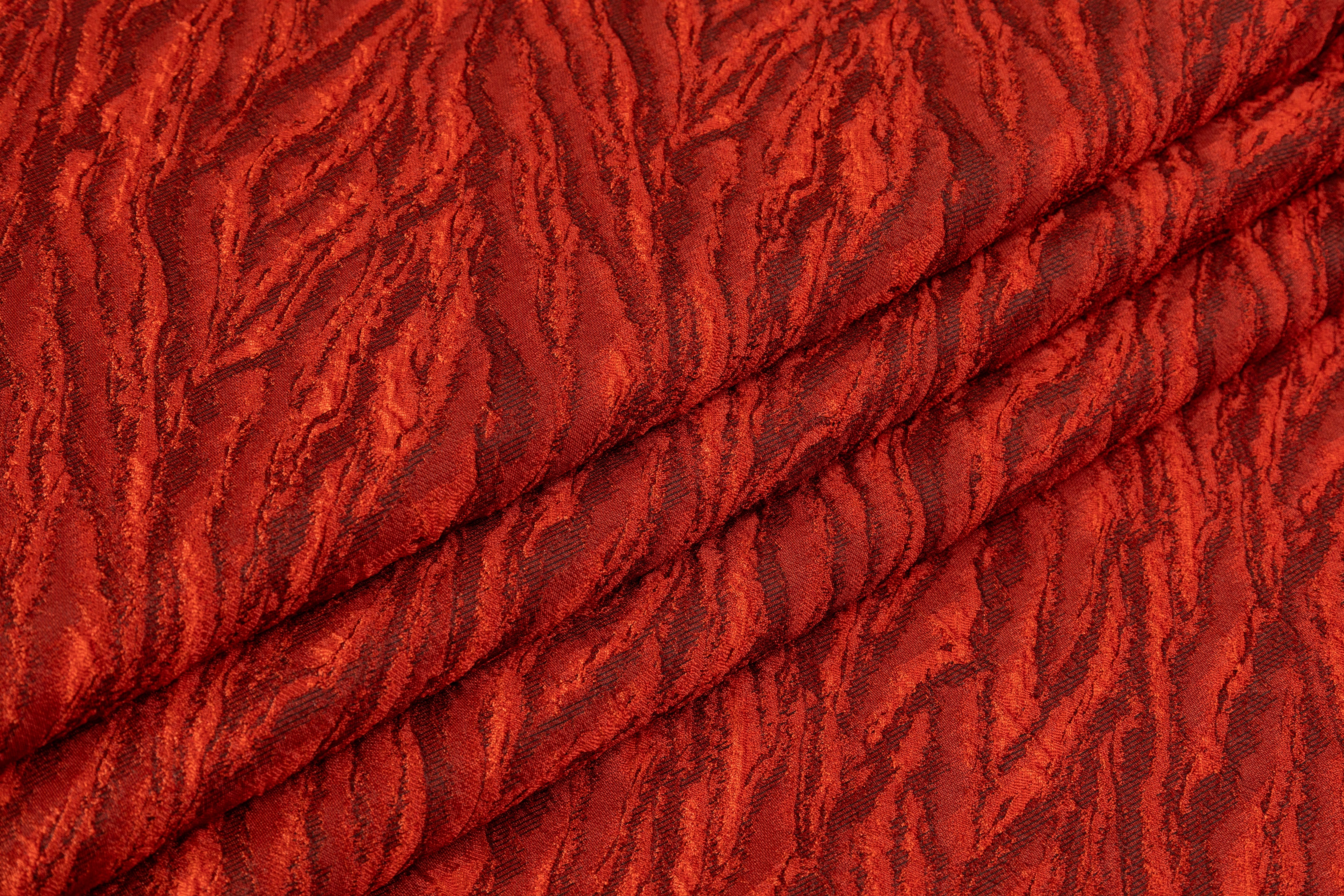 Cloqué Brocade - Burnt Orange