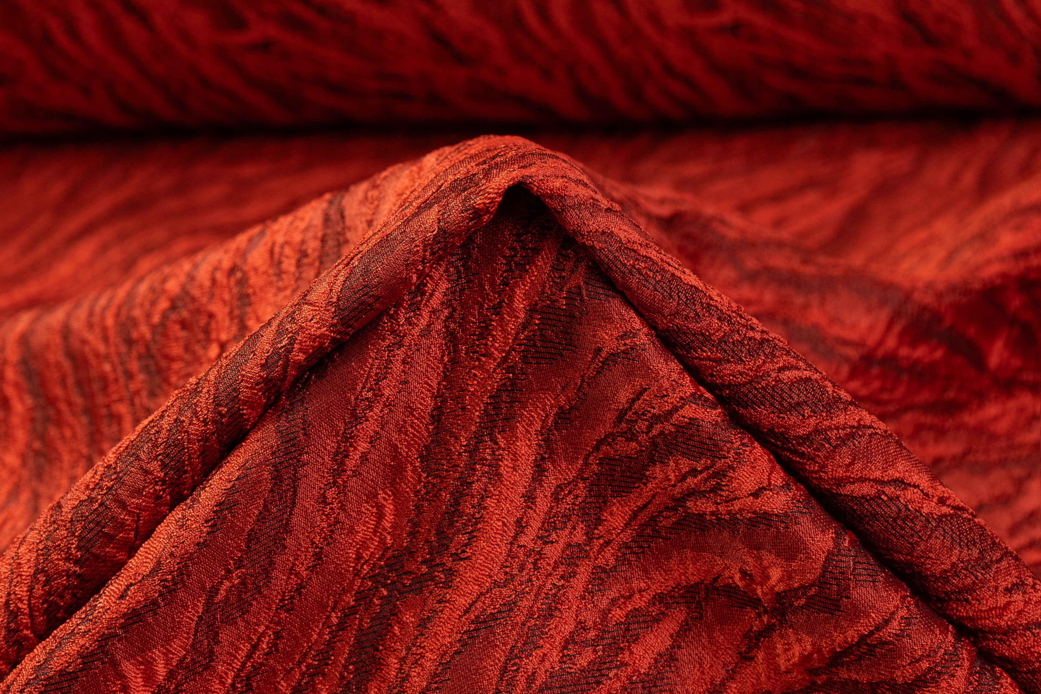 Cloqué Brocade - Burnt Orange