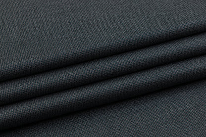 Italian Wool Tweed Suiting - Gray / Teal Green