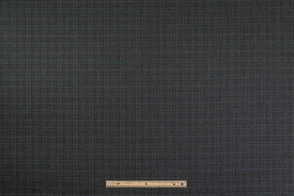 Guabello - Checked Italian Wool Cotton Blend - Teal / Brown / Navy