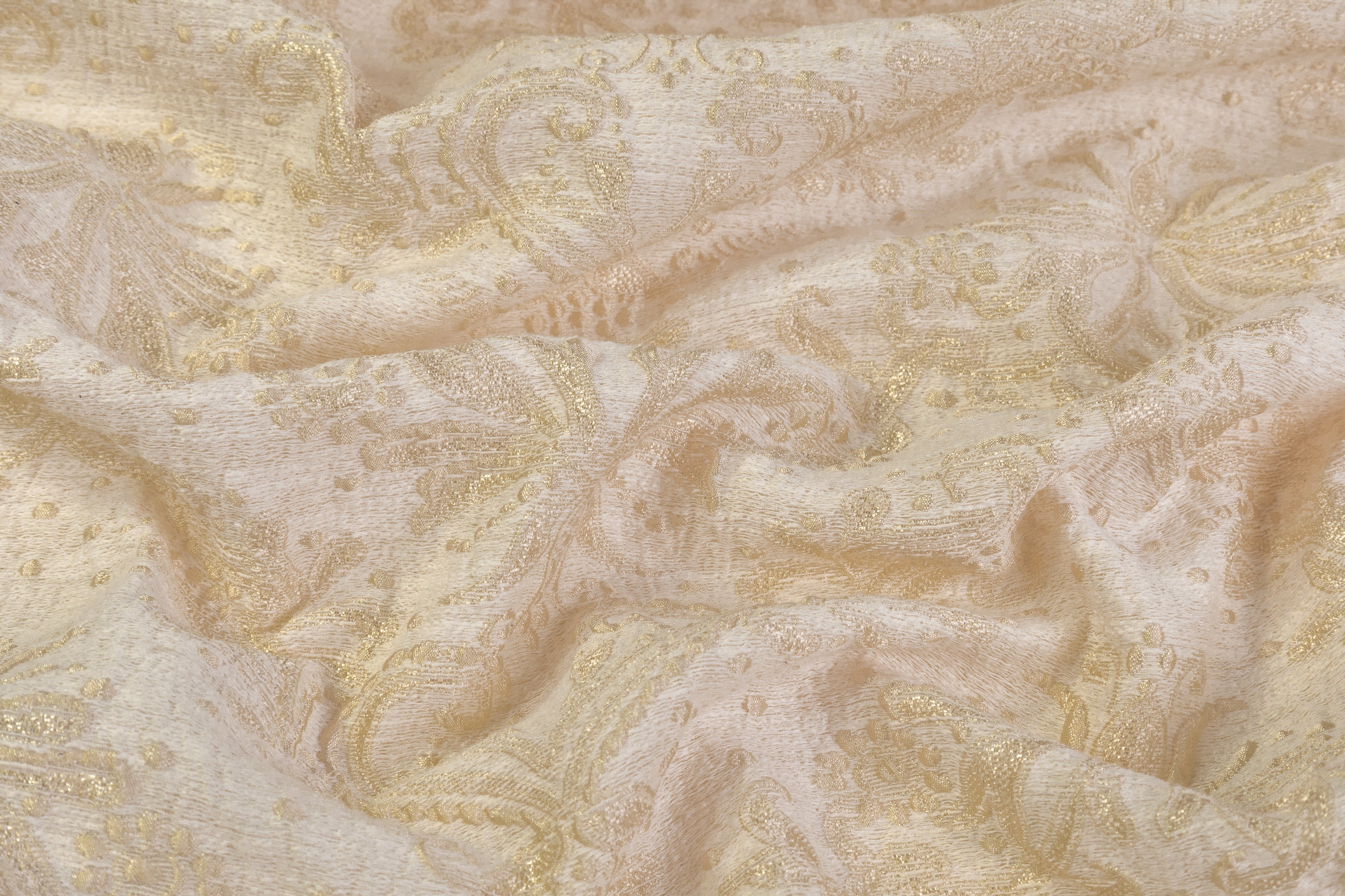 Etro - Italian Viscose Poly Brocade - Cream