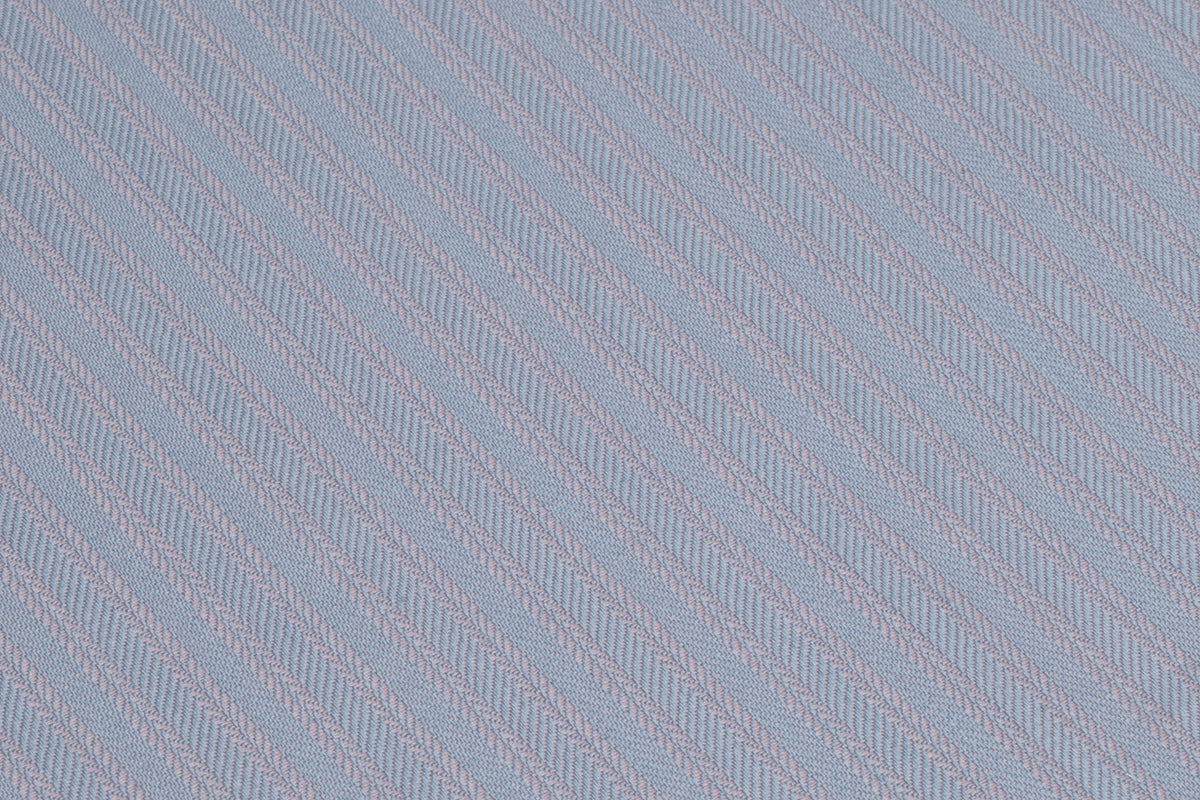 Striped Italian Wool Suiting - Blue