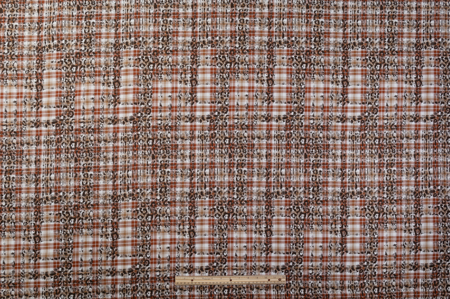 Double Faced Italian Linen Jacquard - Brown