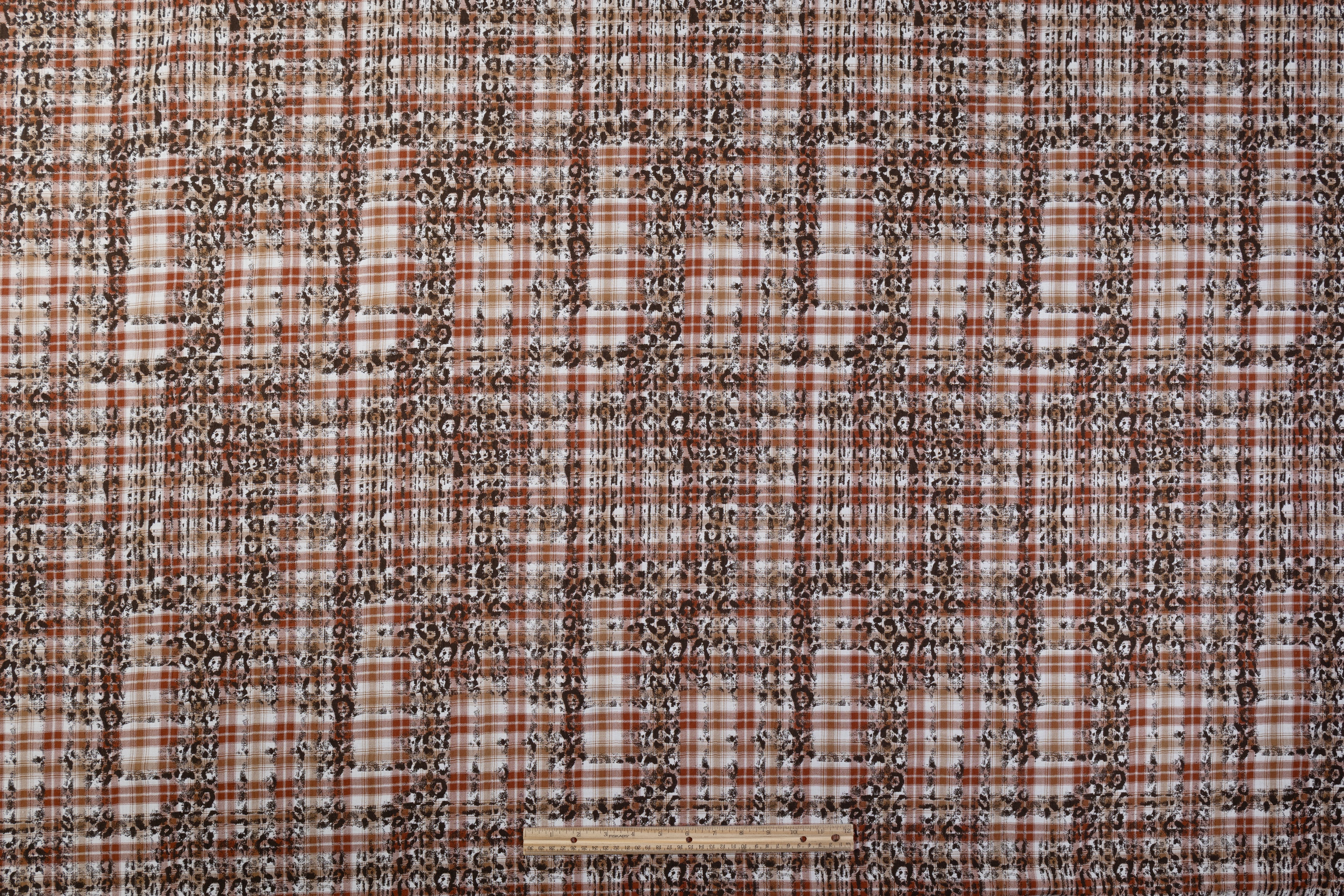 Double Faced Italian Linen Jacquard - Brown