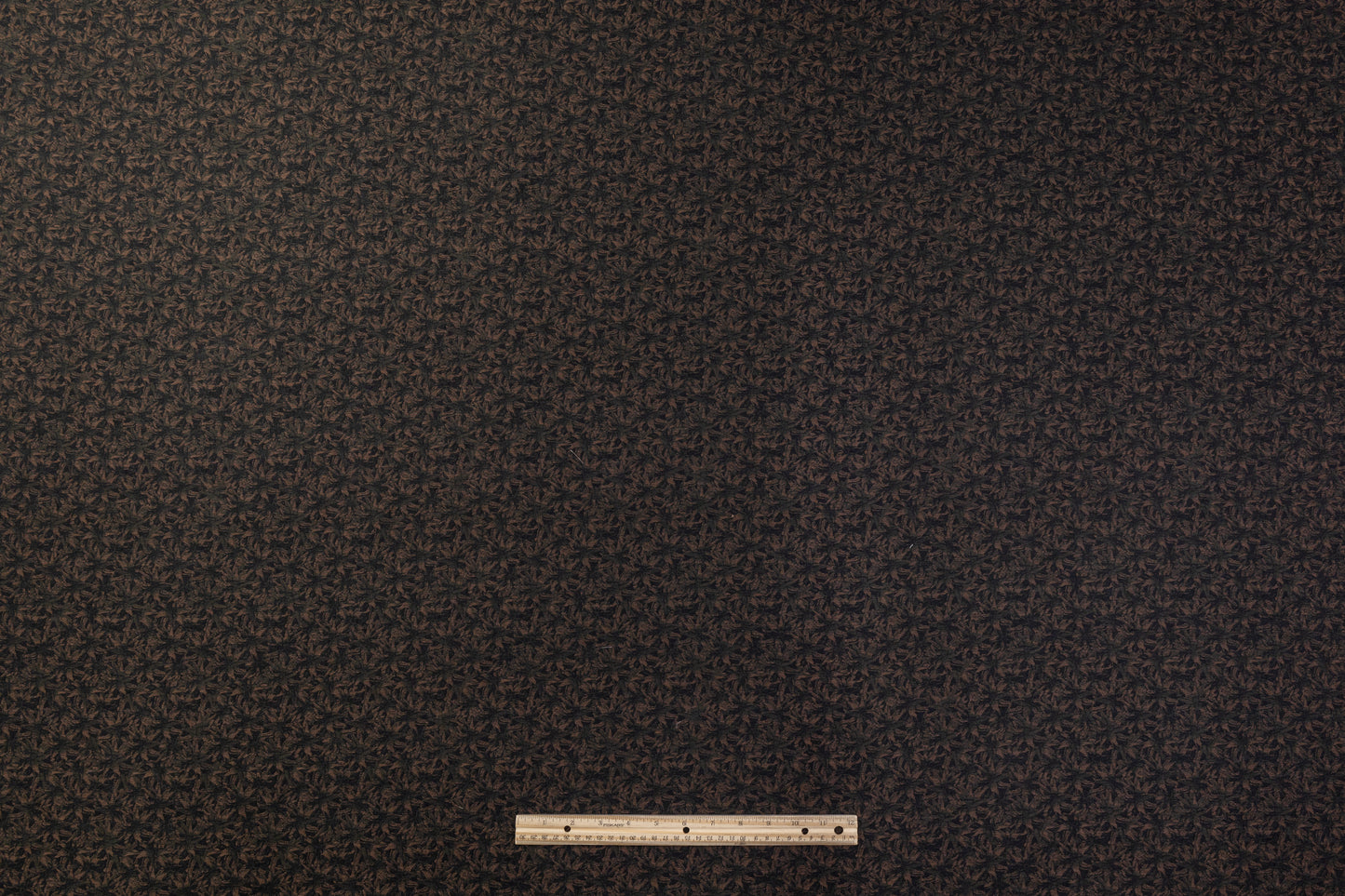 Italian Linen Jacquard - Green / Brown