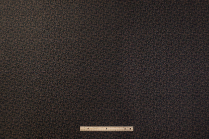 Italian Linen Jacquard - Green / Brown