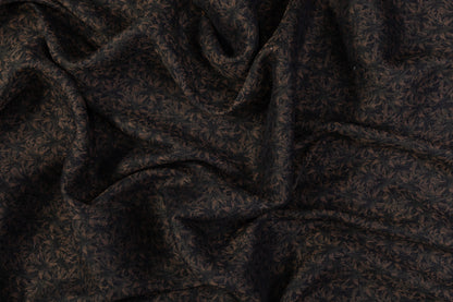 Italian Linen Jacquard - Green / Brown