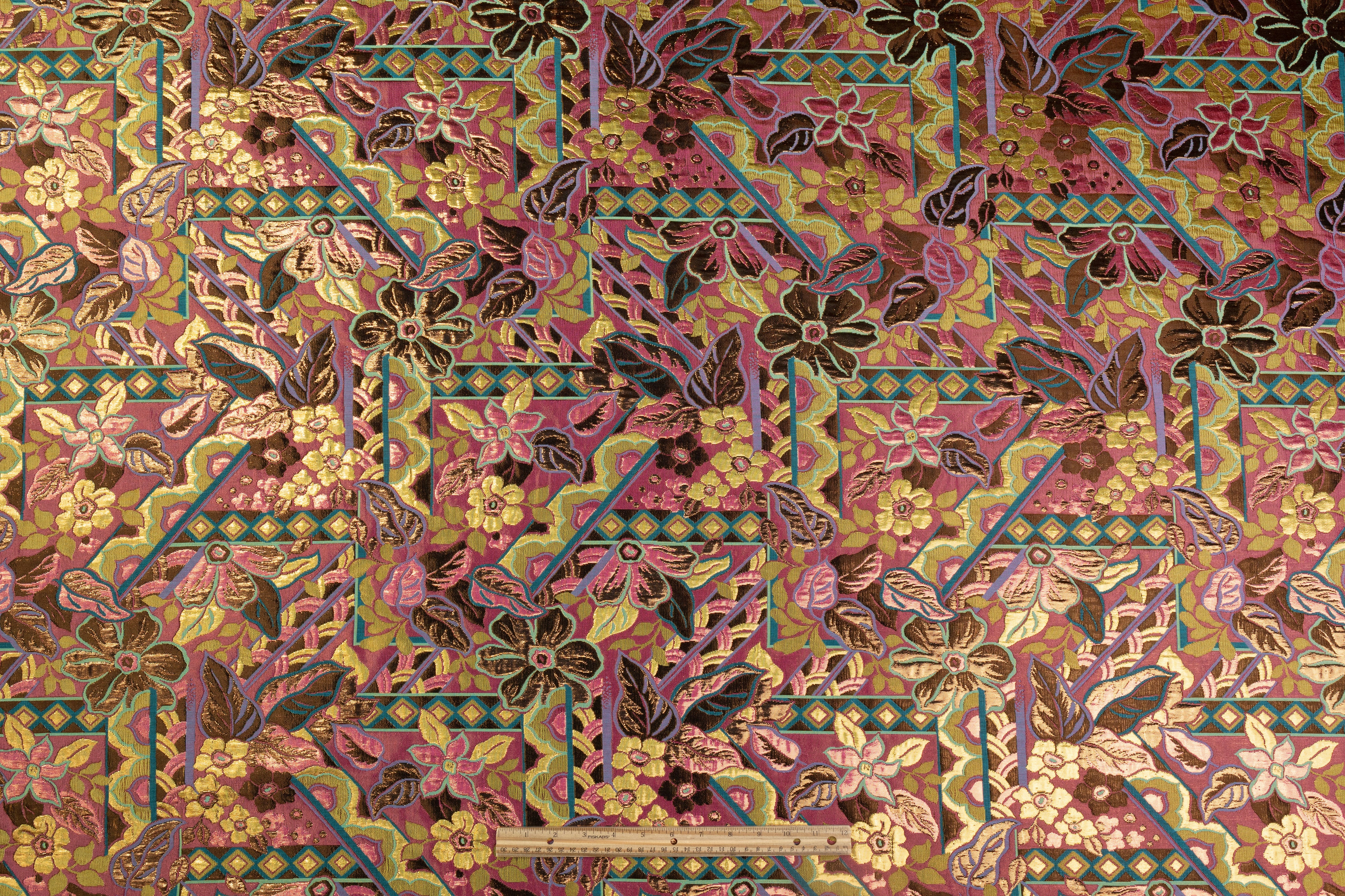 Floral Metallic Italian Brocade - Multicolor