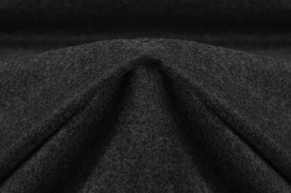 Italian Wool Cashmere Silk Flannel - Charcoal Gray
