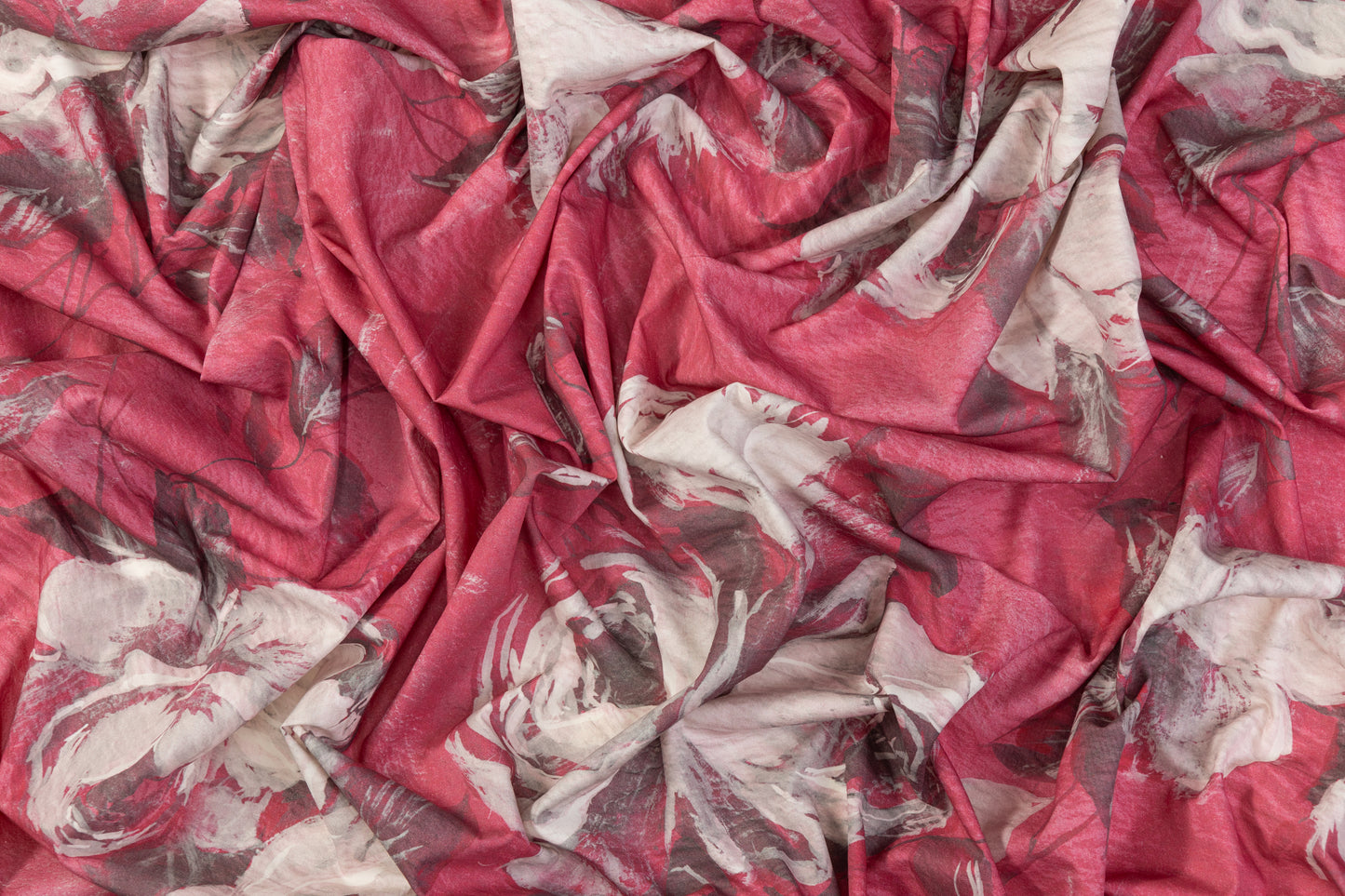 Floral Italian Cotton - Rose Pink