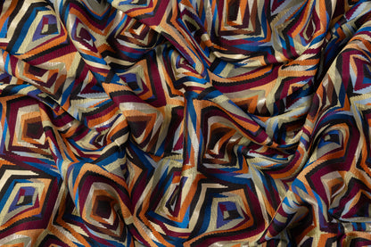 Abstract Geometric Brocade - Multicolor