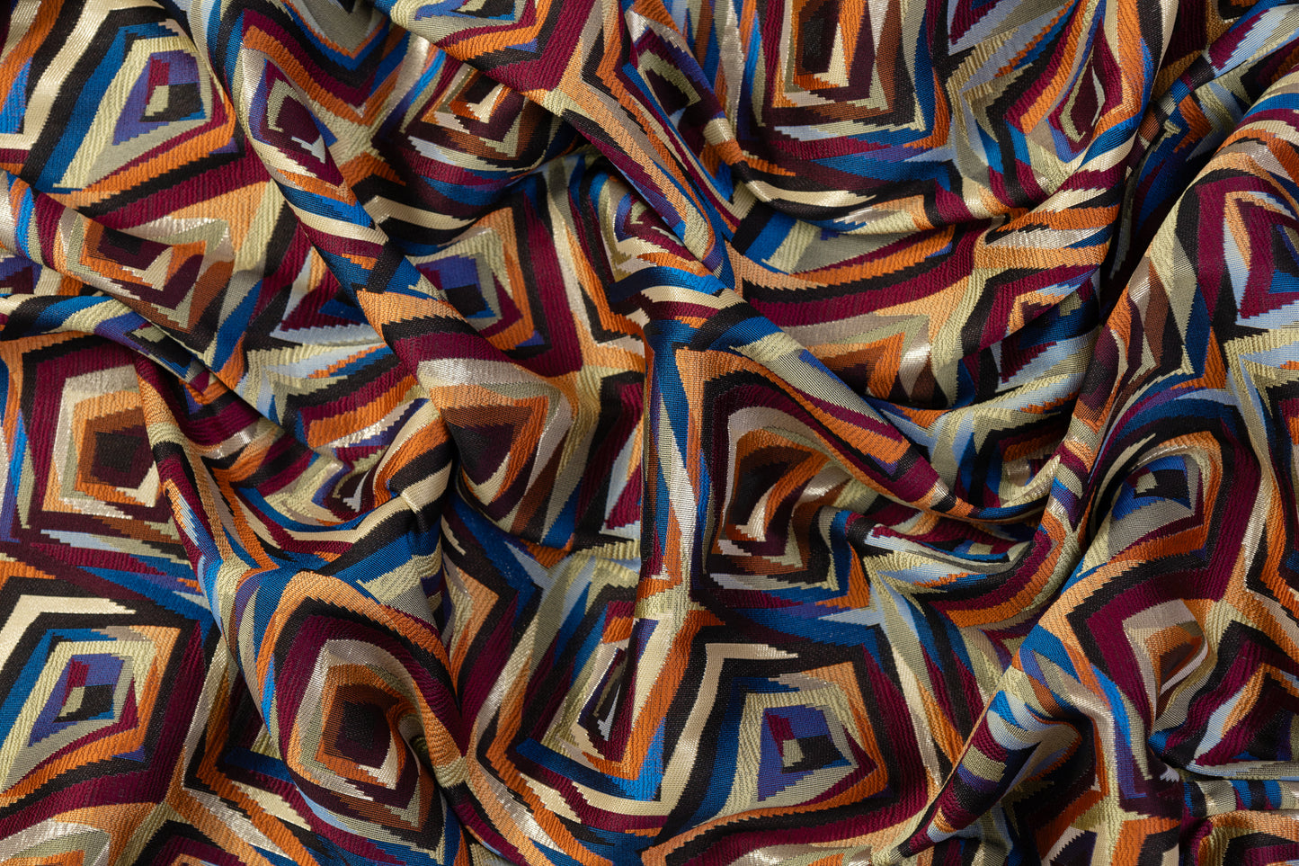 Abstract Geometric Brocade - Multicolor