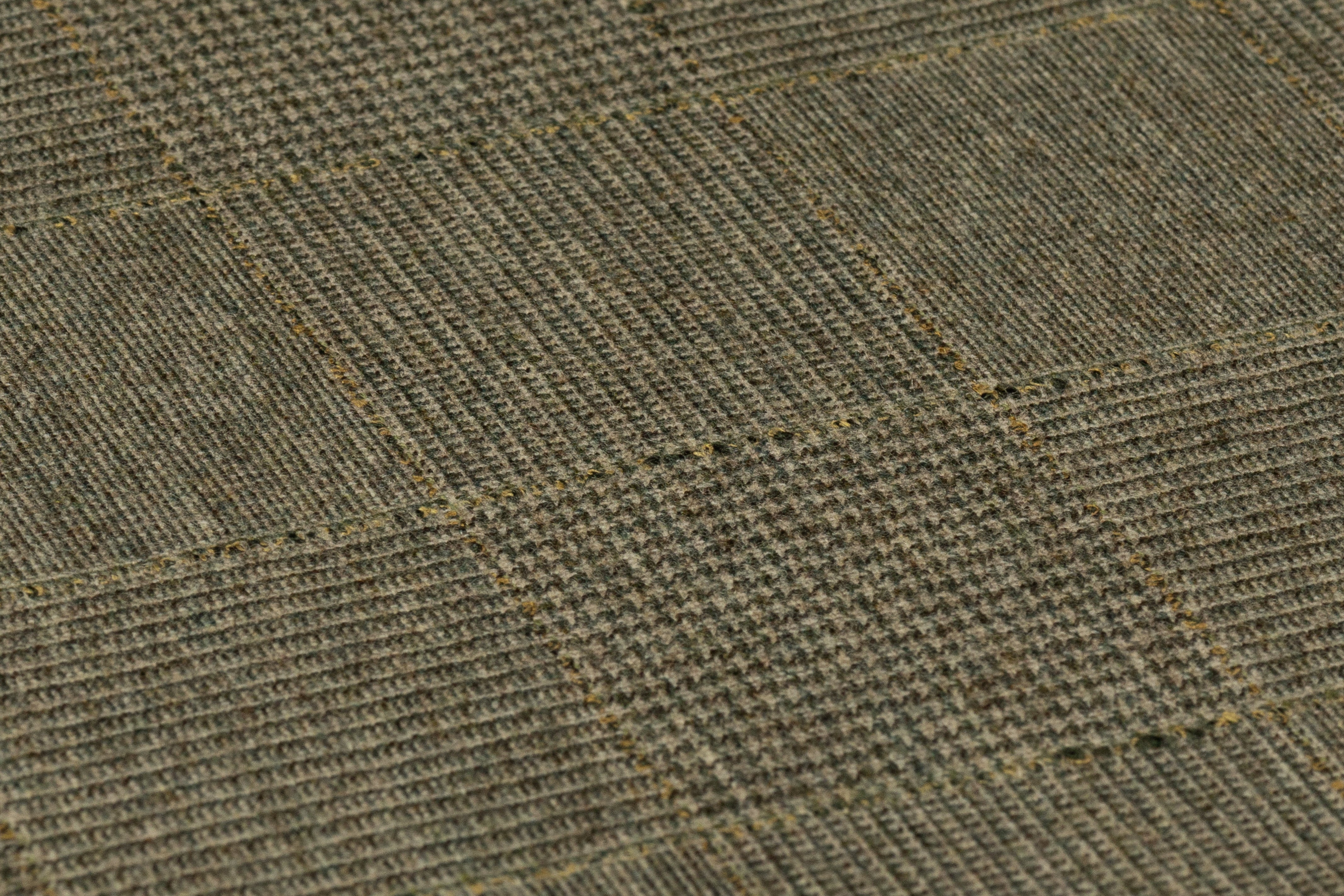 Glen Check Italian Wool Nylon Suiting - Green