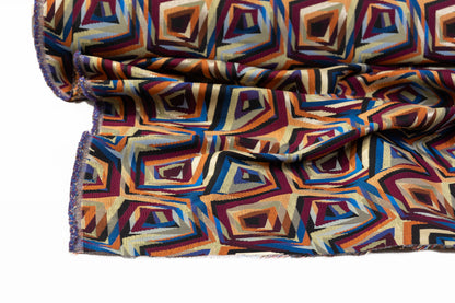 Abstract Geometric Brocade - Multicolor