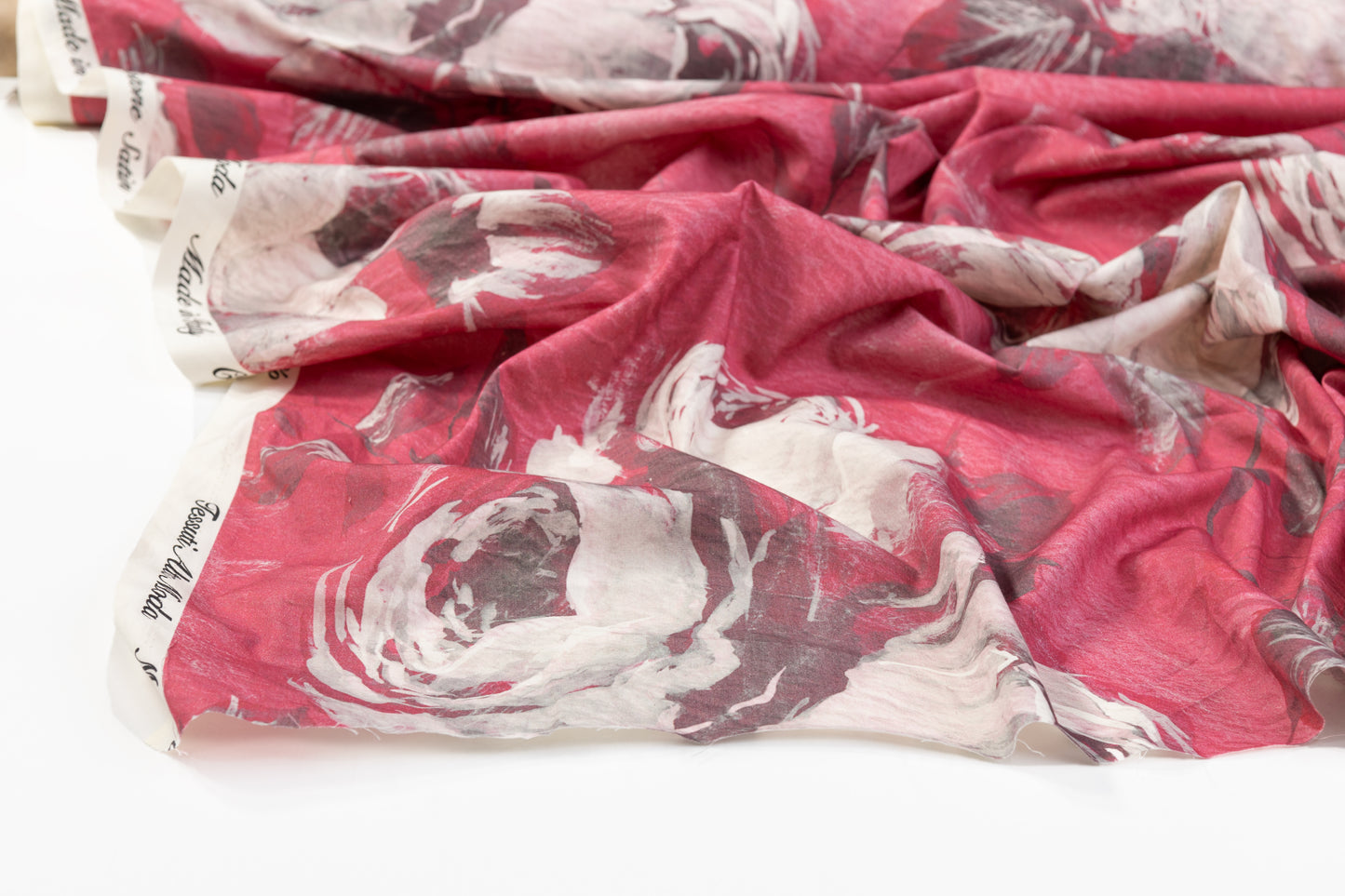 Floral Italian Cotton - Rose Pink