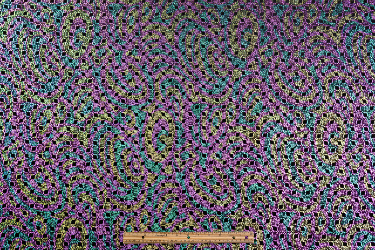 Iridescent Laminated Italian Silk Viscose Velvet - Multicolor