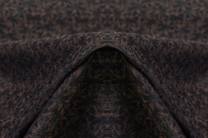 Italian Linen Jacquard - Green / Brown