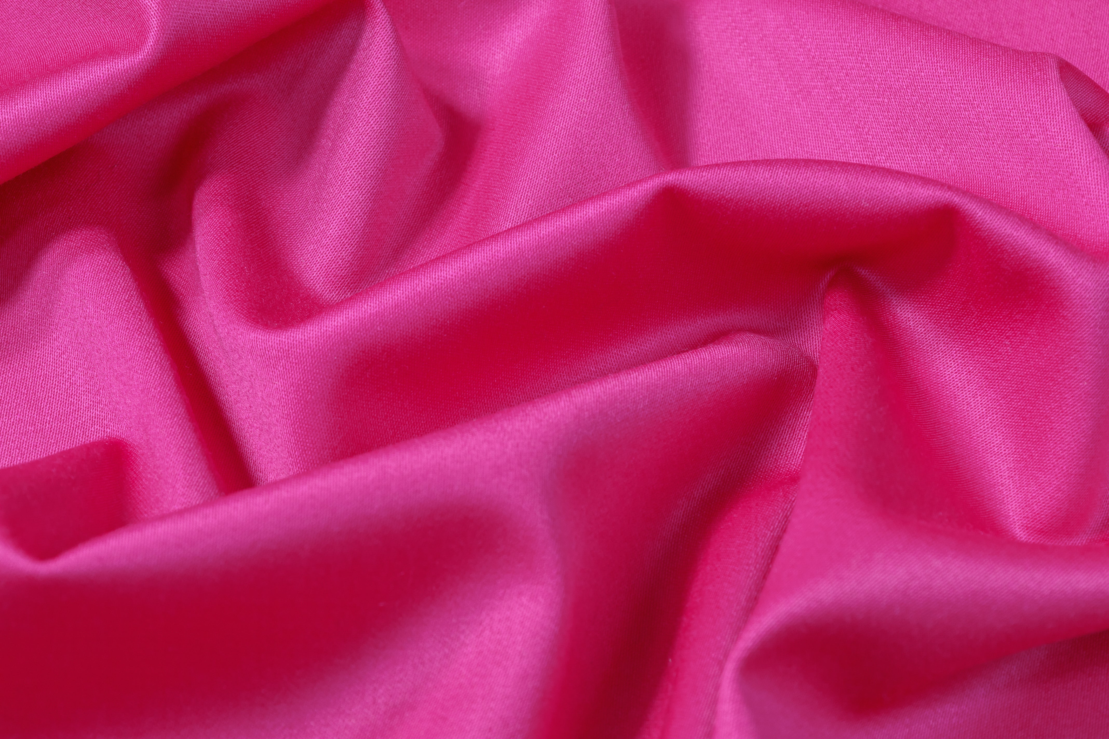 Italian Satin Faille Stretch Wool - Hot Pink