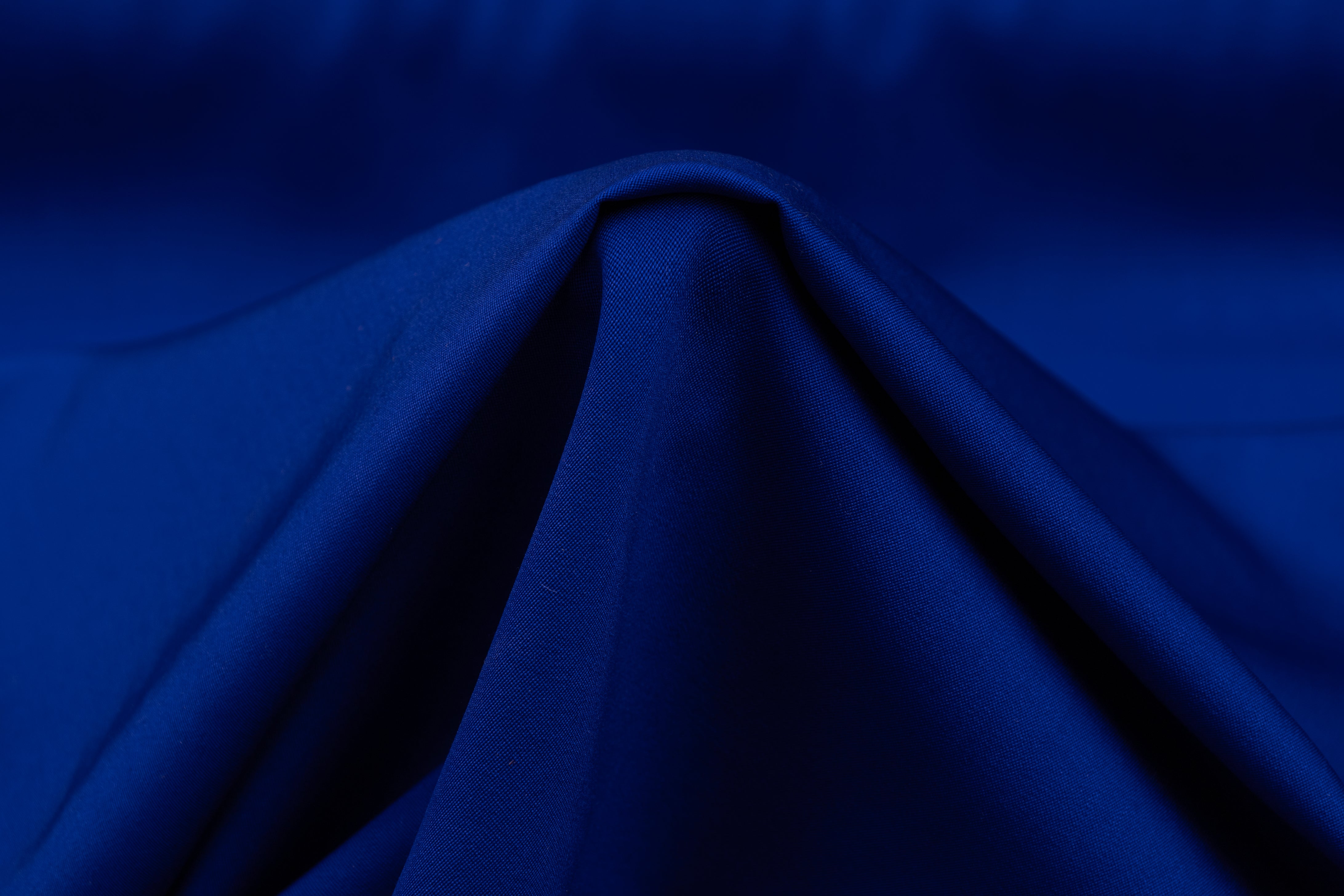 Solid Italian Wool Suiting - Royal Blue