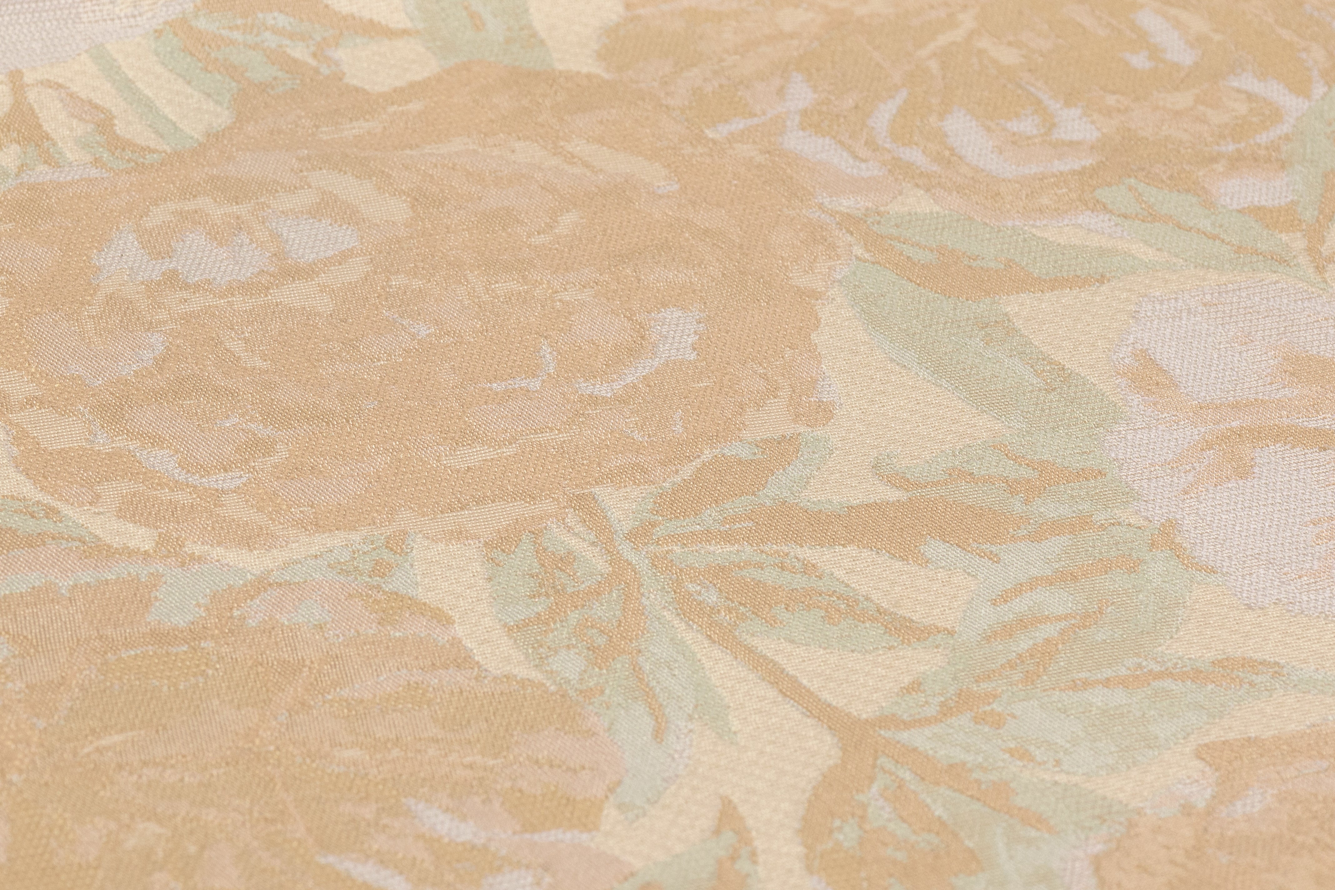 Floral Italian Brocade - Beige / Green