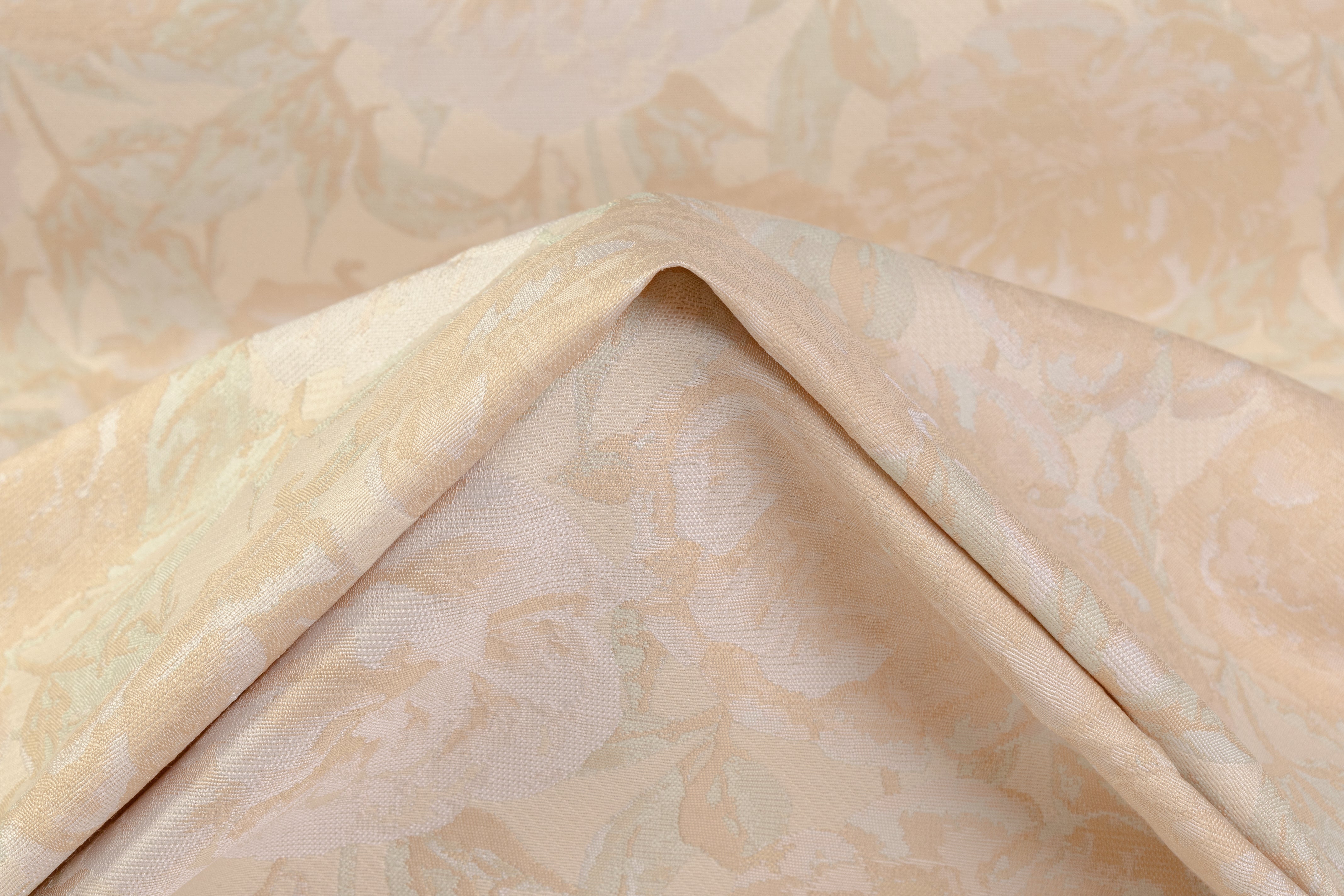 Floral Italian Brocade - Beige / Green