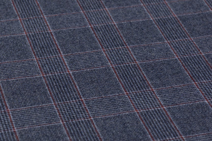Carnet - Checked Italian Super 130s Wool Flannel - Blue / Red
