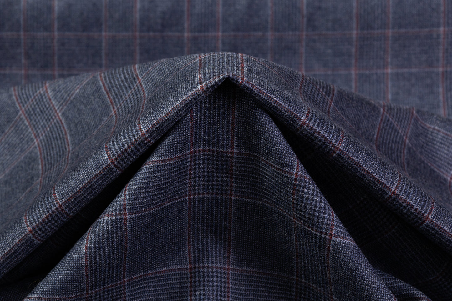 Carnet - Checked Italian Super 130s Wool Flannel - Blue / Red