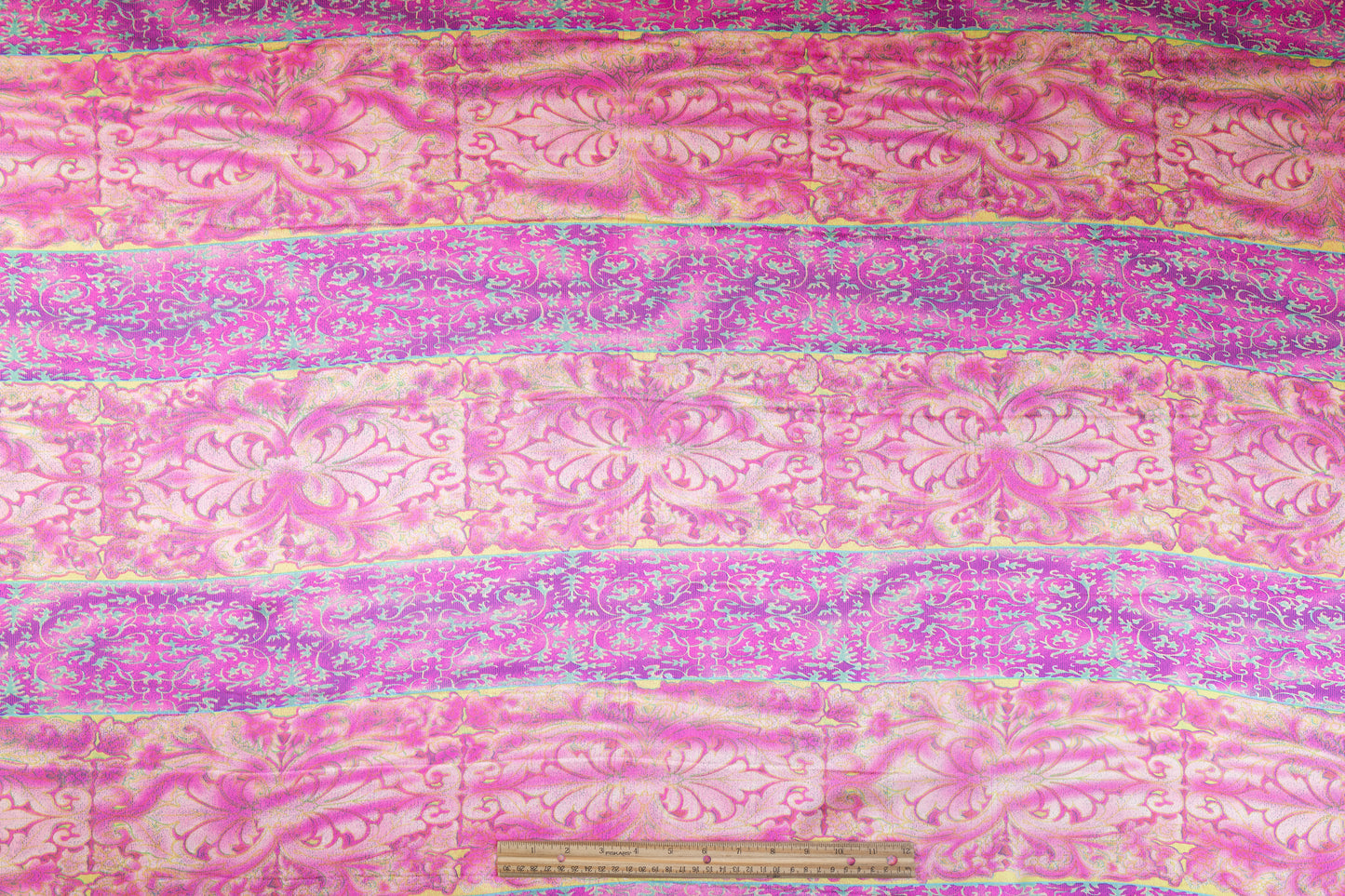 Printed Italian Silk Charmeuse - Pink