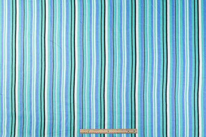 Striped Italian Linen - Blue