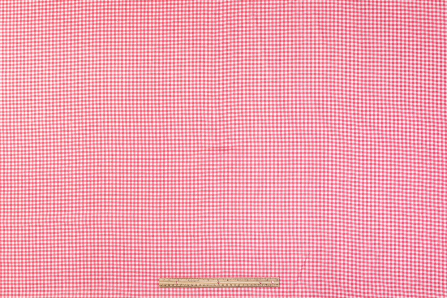 Gingham Check Italian Linen - Pink