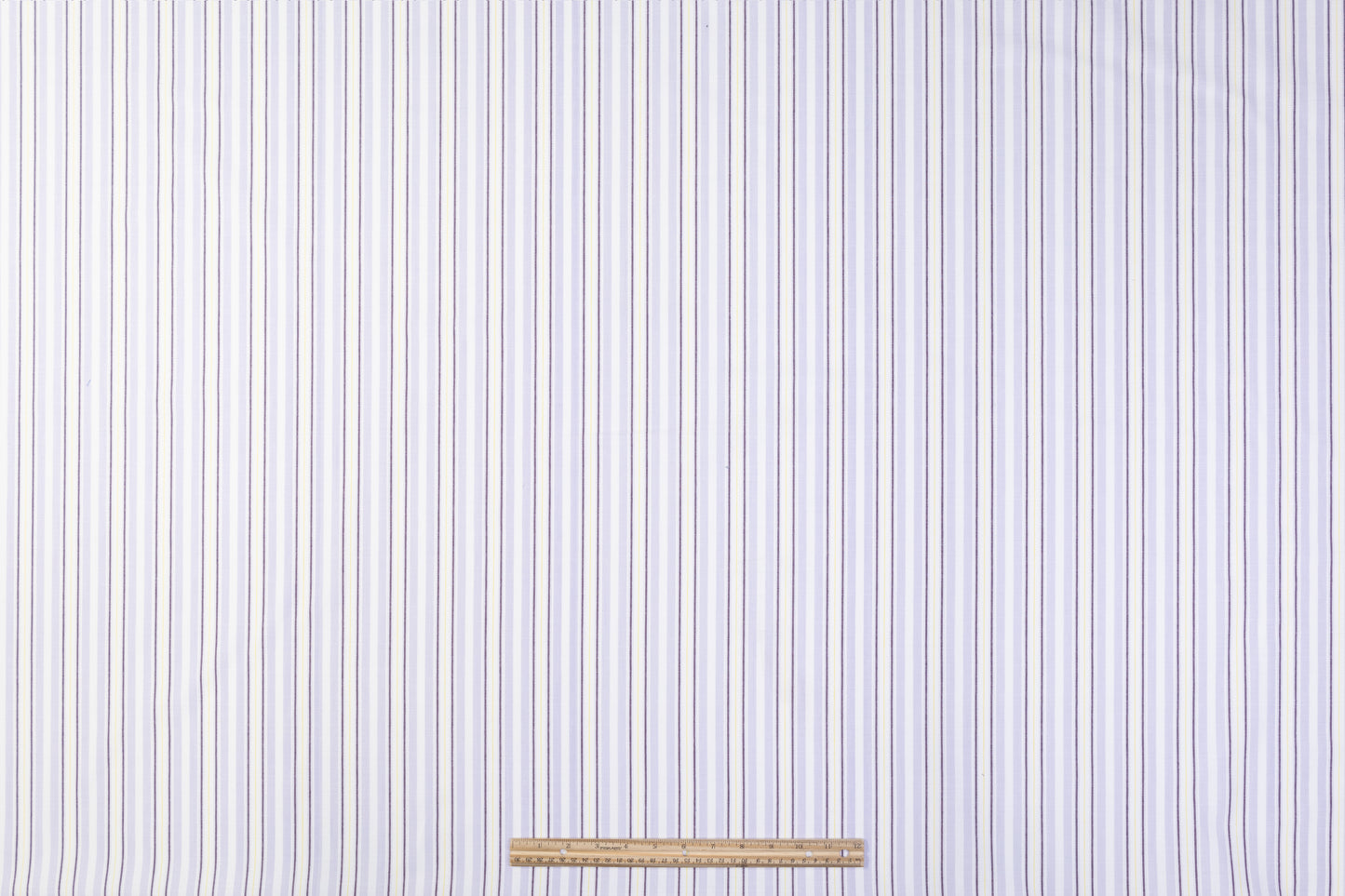 Striped Italian Linen - Lilac / Yellow / White