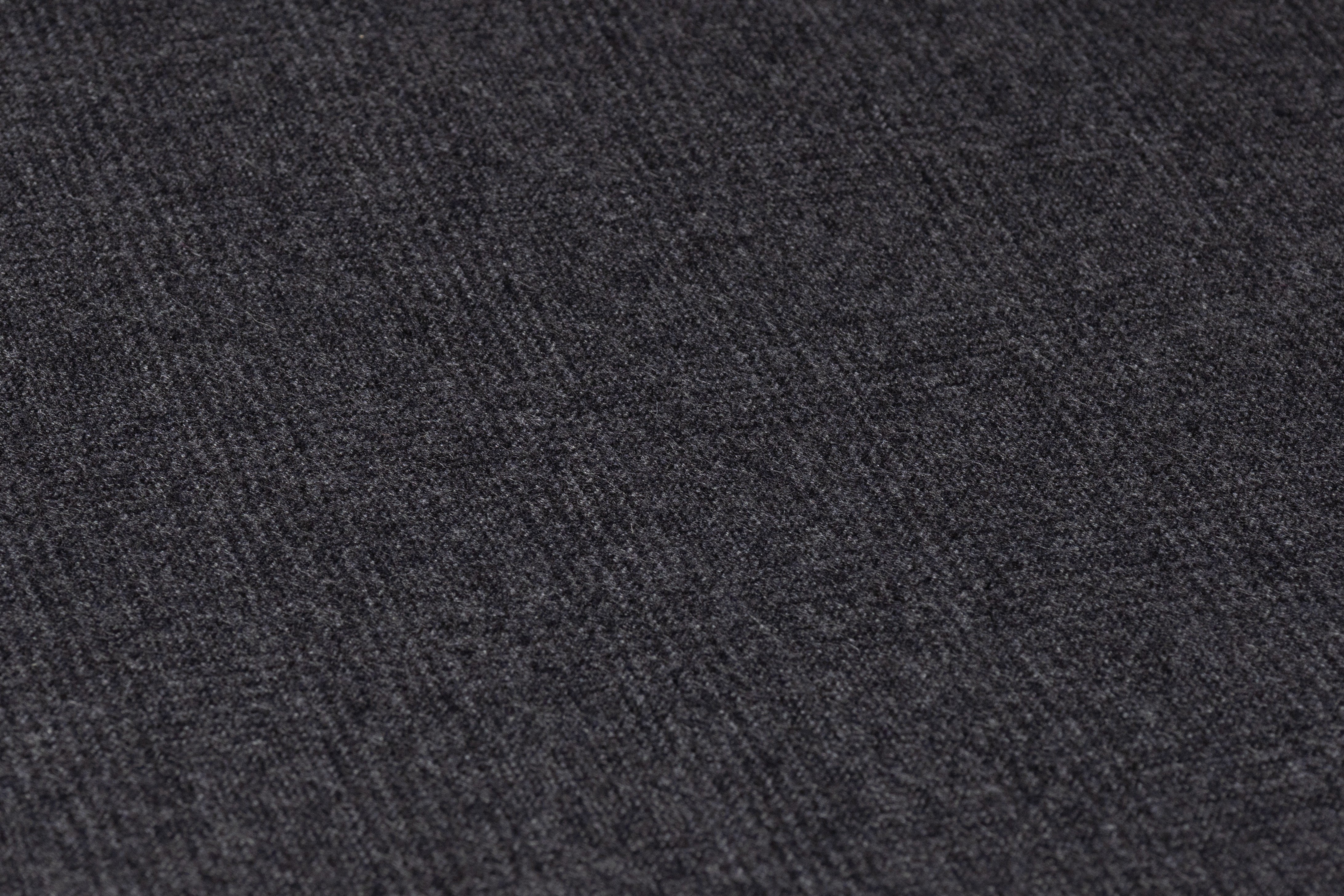 Subtle Checked English Wool Suiting - Charcoal Gray