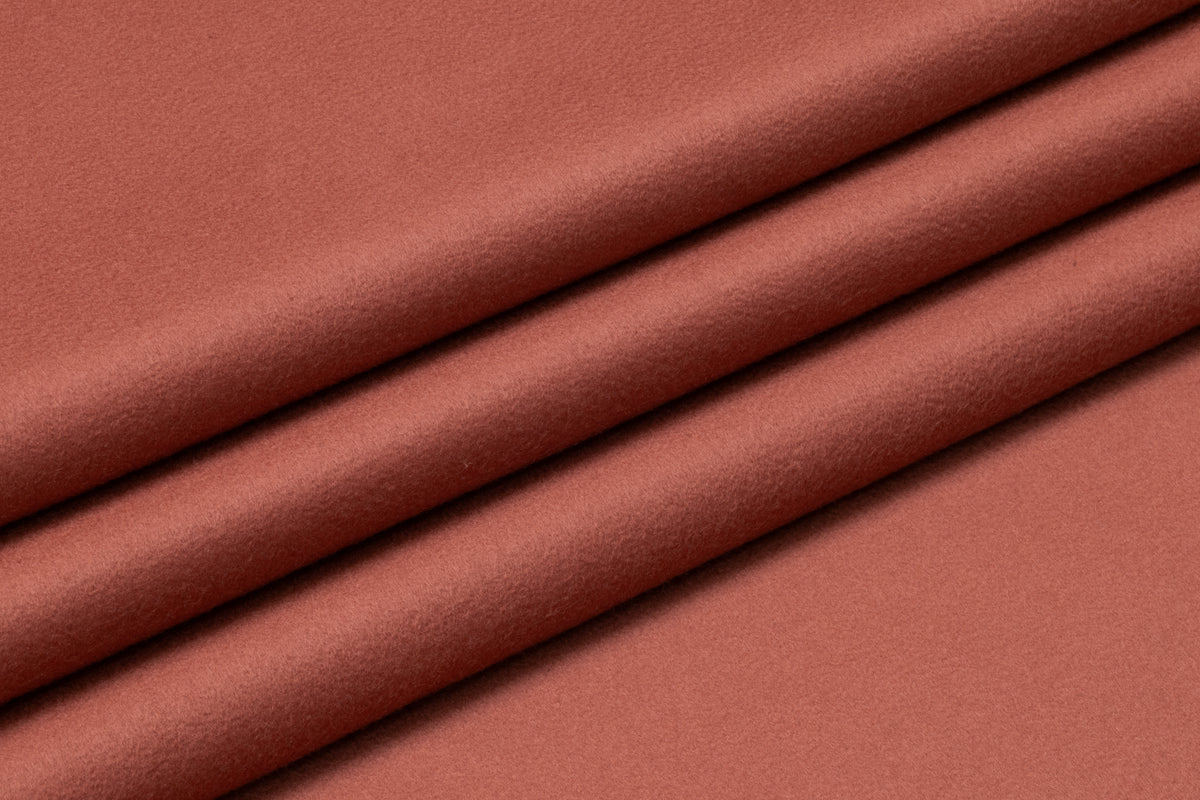 Colombo - Double Faced Italian Wool Cashmere Coating - Dusty Salmon