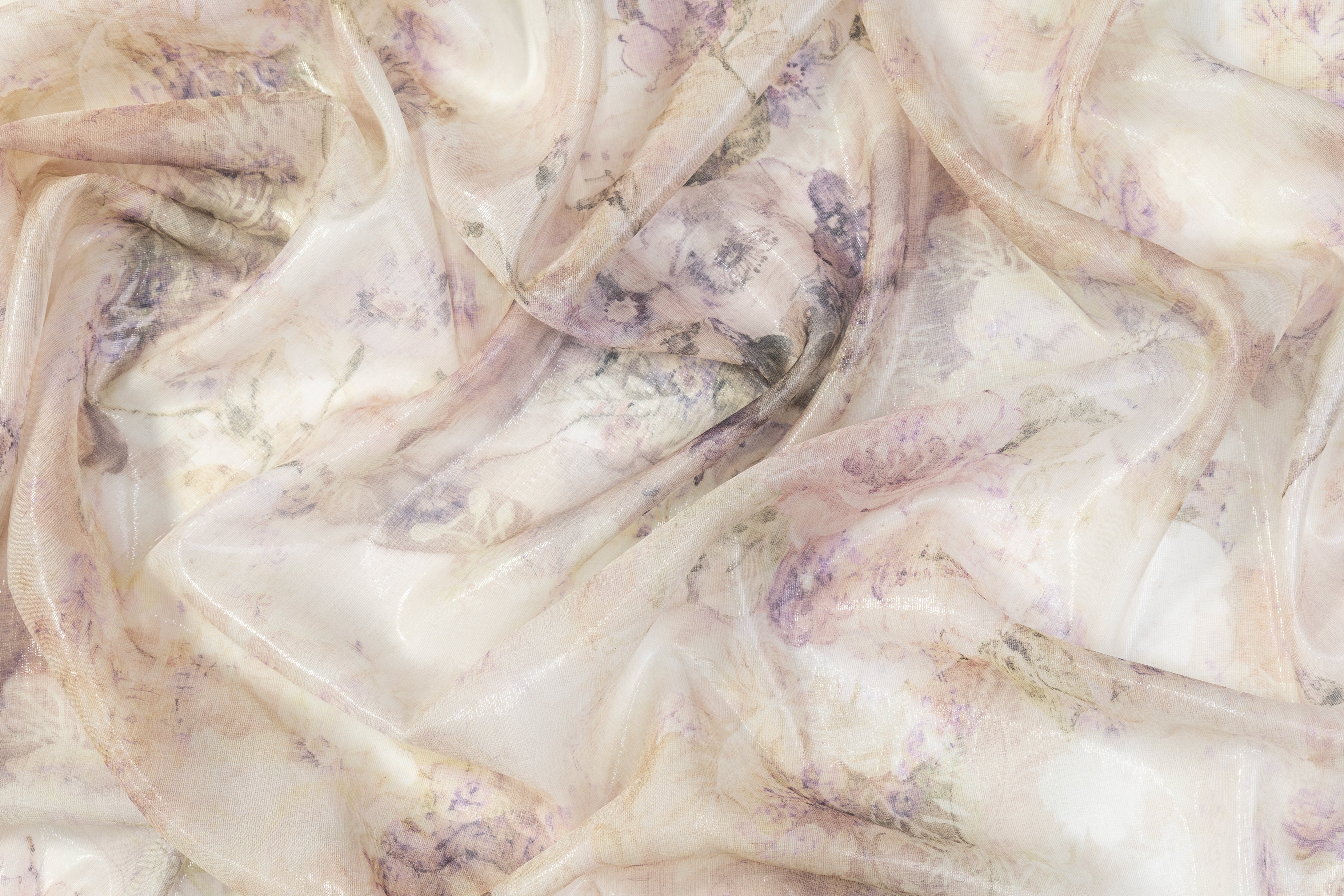 Ralph Lauren - Silk Chiffon Lamé - Beige
