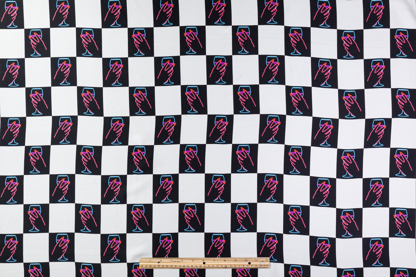 Neon Nights Italian Silk Twill - Multicolor