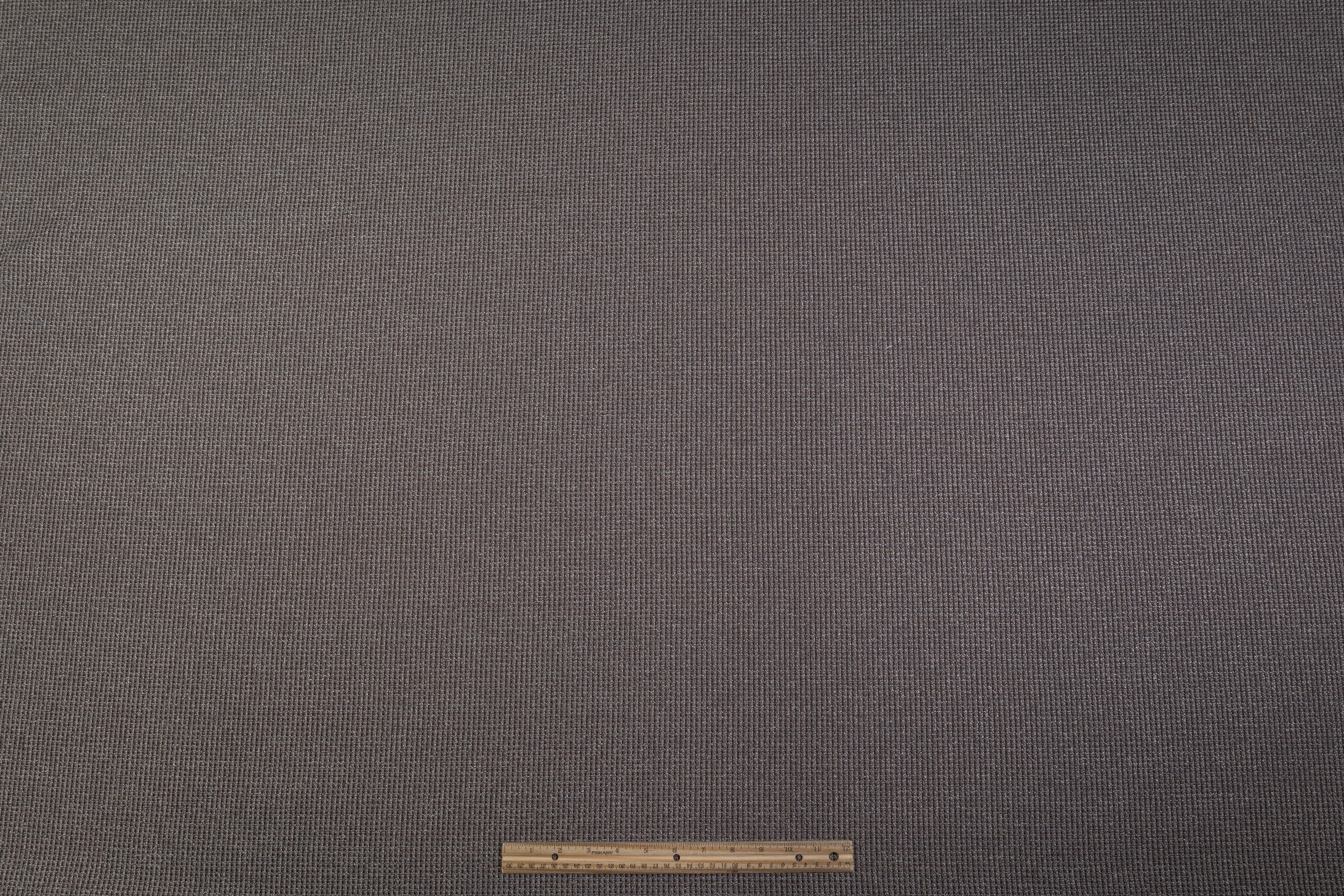 Textured Italian Viscose Wool Tweed - Gray / Brown