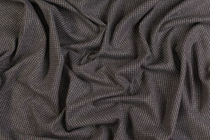 Textured Italian Viscose Wool Tweed - Gray / Brown