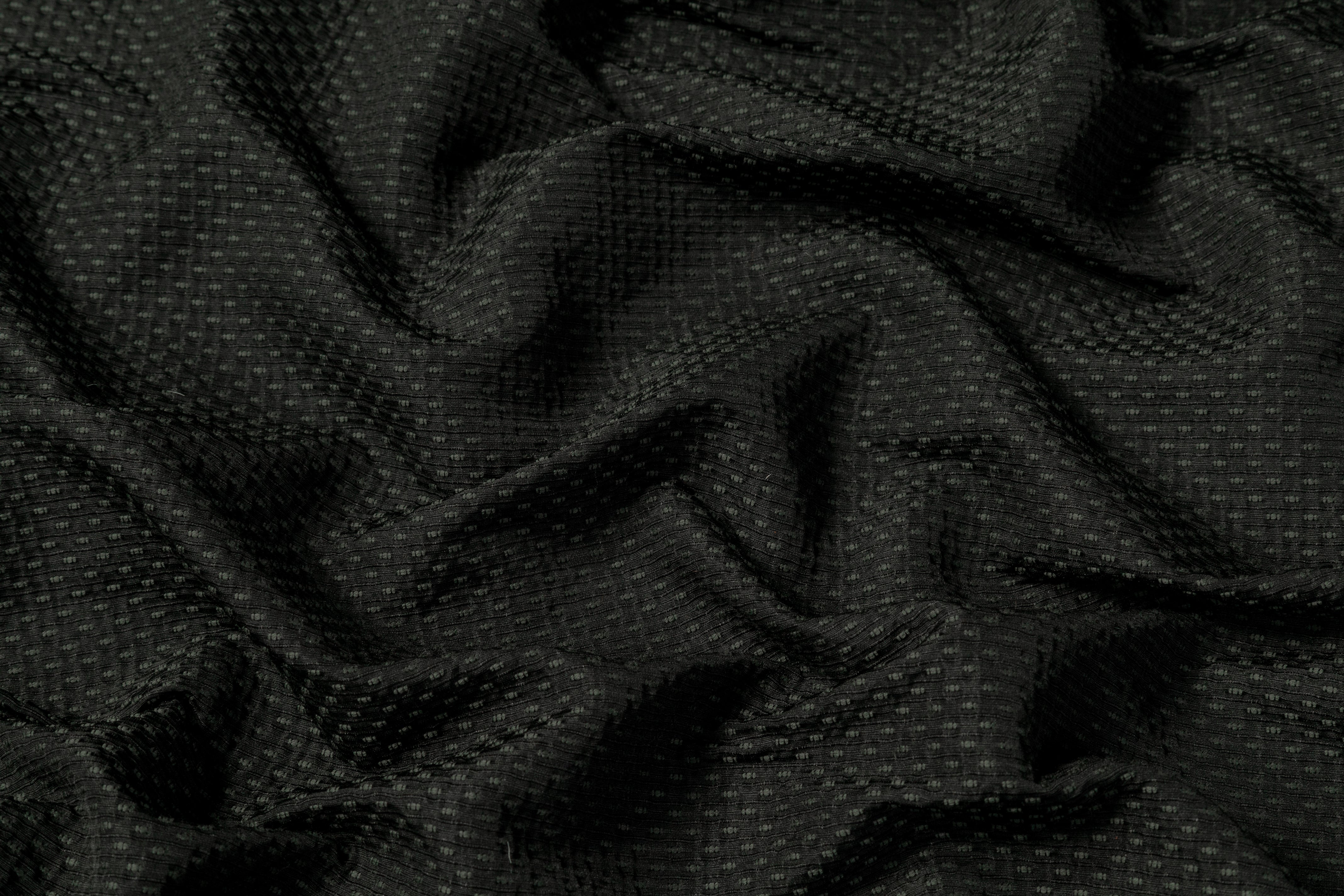 Italian Poly Cotton Brocade - Green