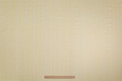 Metallic Striped Linen - Yellow / White / Gold