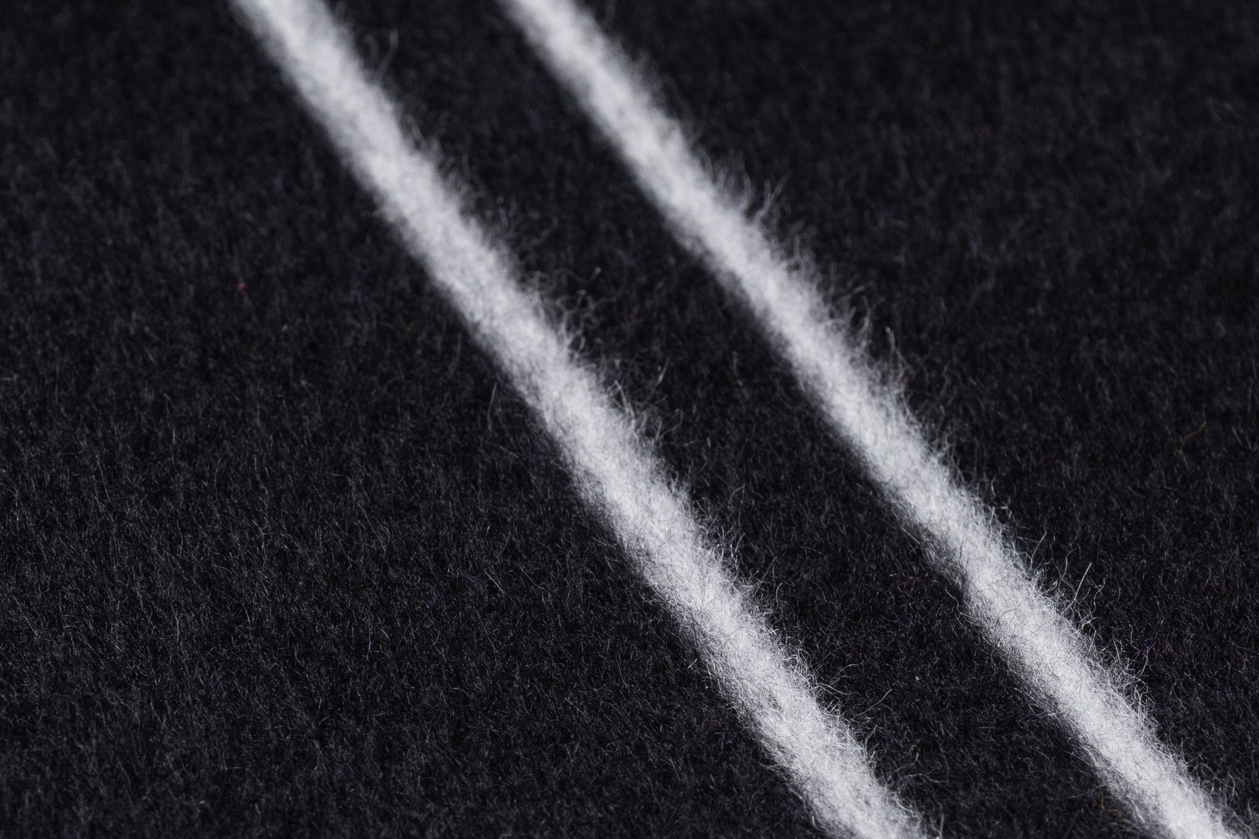Windowpane Italian Alpaca Wool Coating - Black / White