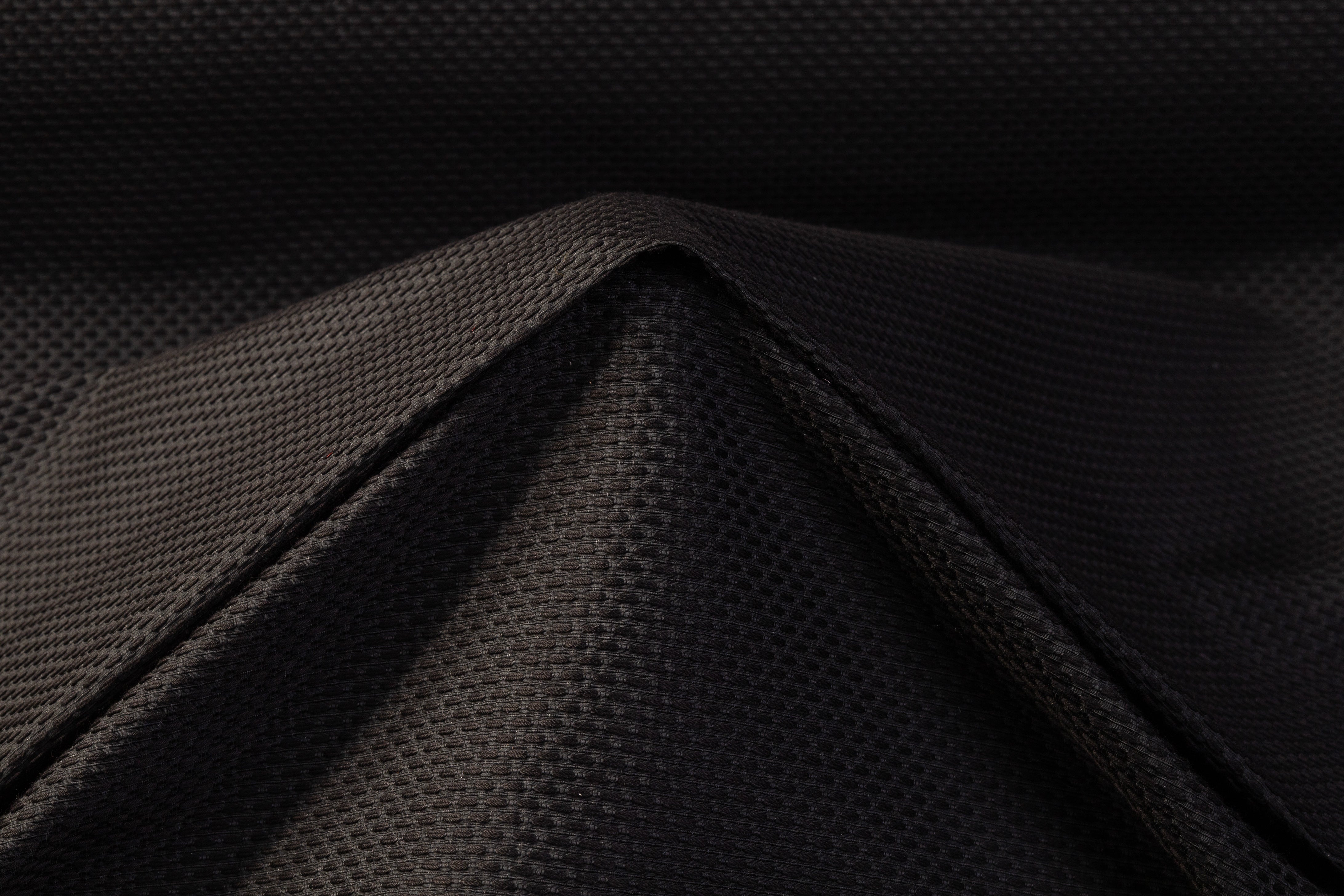 Italian Poly Cotton Brocade - Black