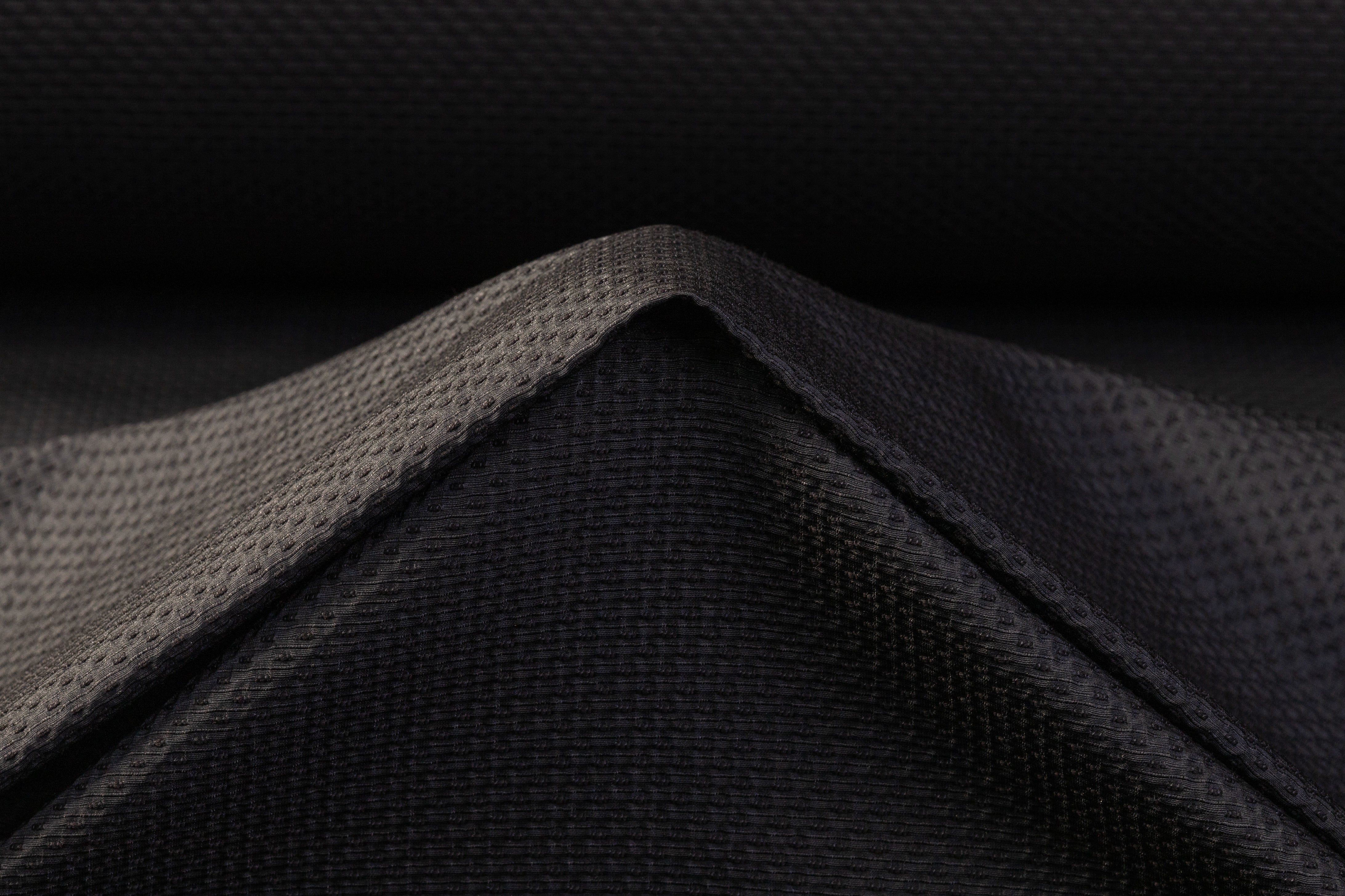 Italian Poly Cotton Brocade - Black